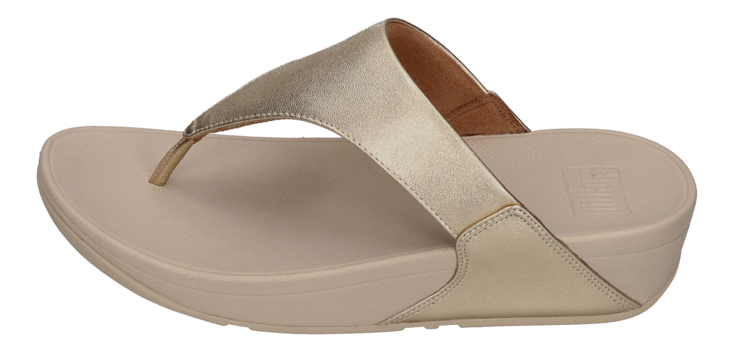 FITFLOP Zehentrenner LULU LEATHER TOE POST platino