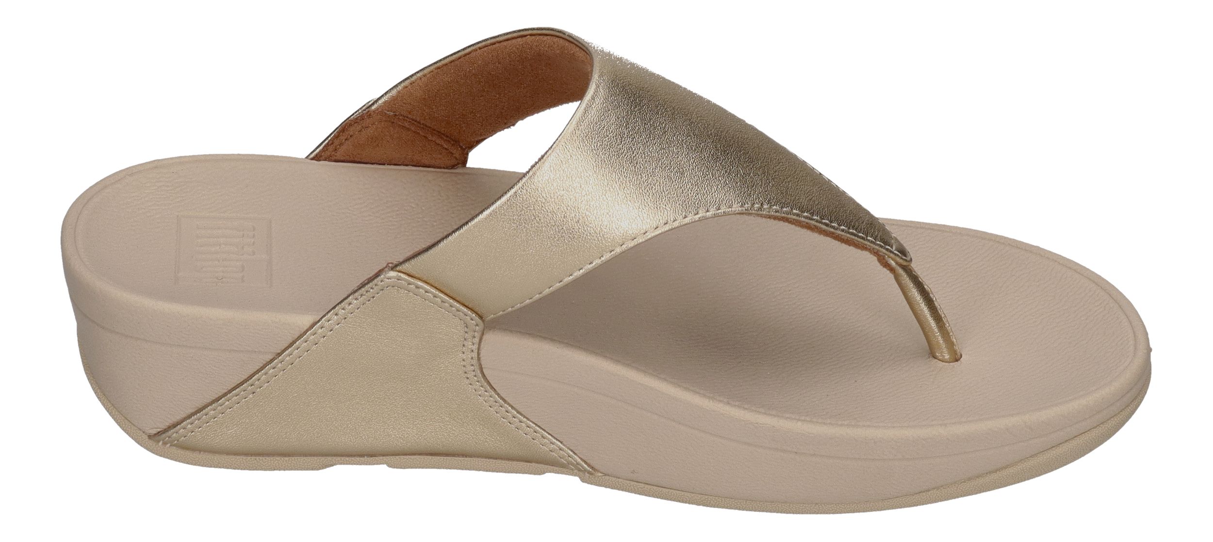 FITFLOP Zehentrenner LULU LEATHER TOE POST platino