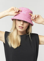 ESPADRIJ L'ORIGINALE Hut BUCKET HAT FROTTÉE 90 - fuchsia