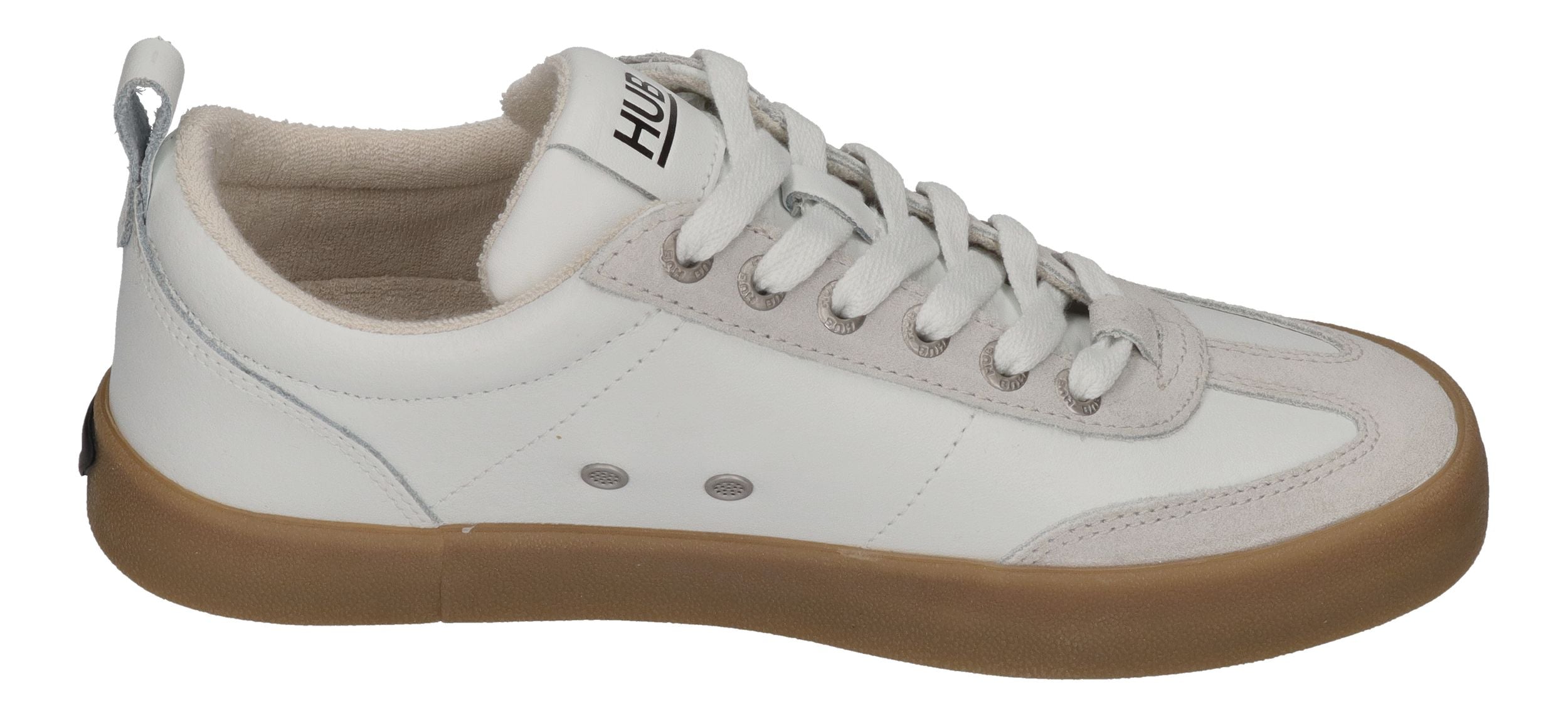 HUB FOOTWEAR Damen Sneakers MIAMI white black gum