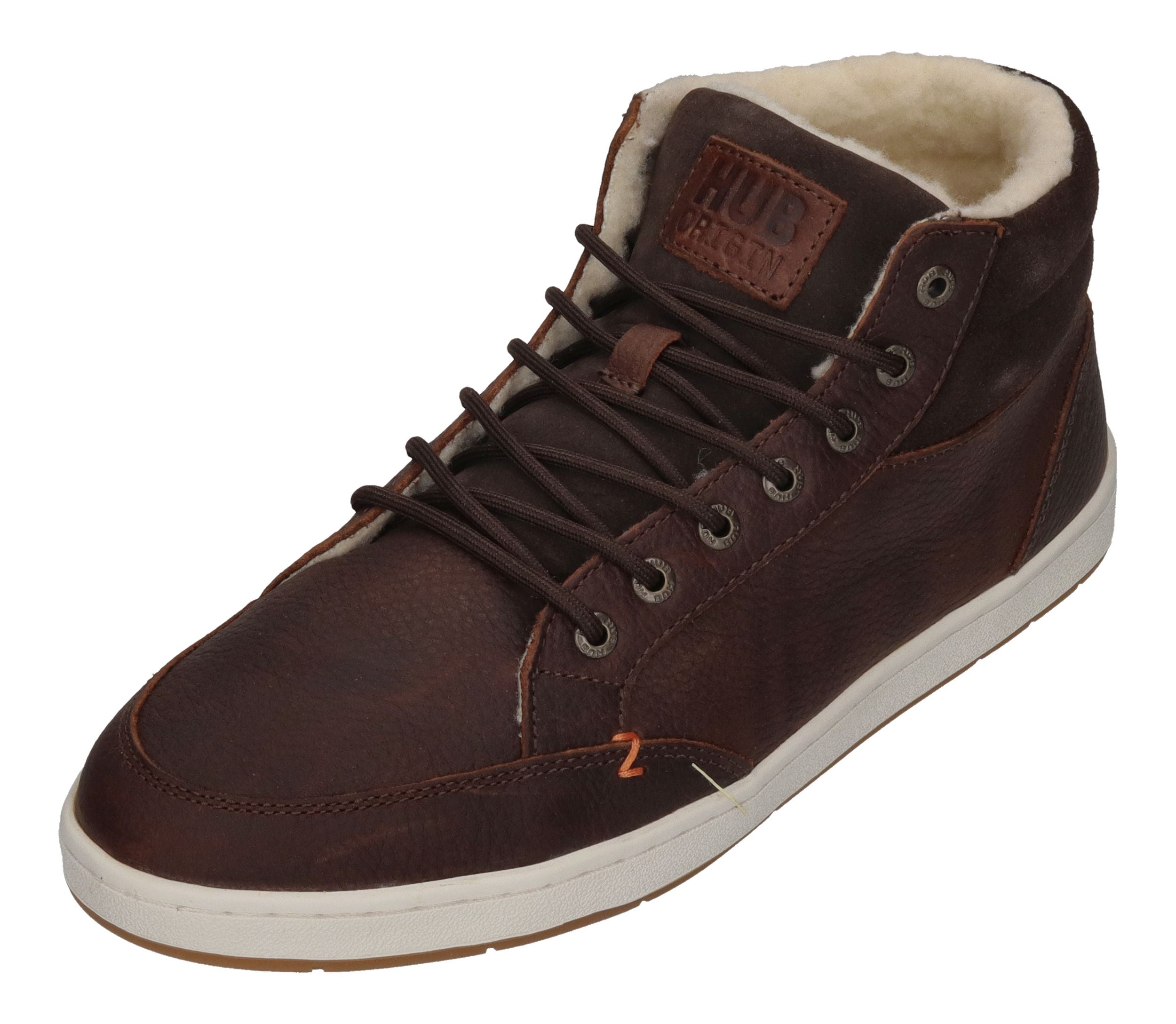 HUB FOOTWEAR gefütterte Herren Sneakers MARK dark brown