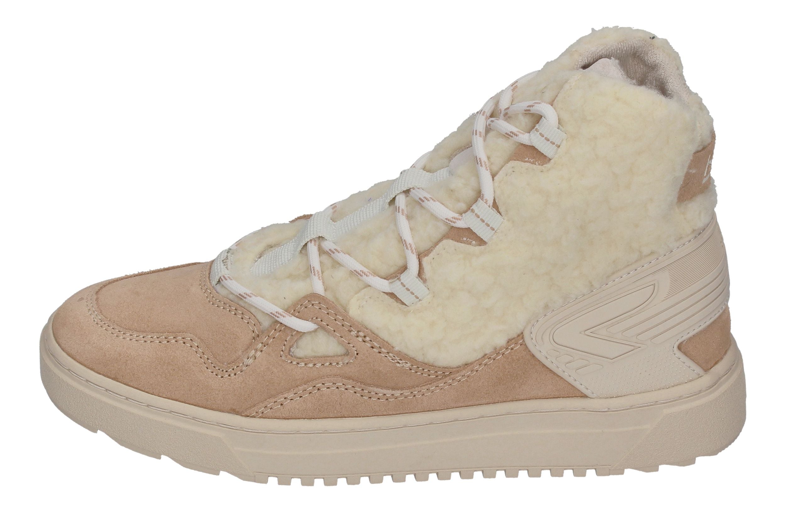 HUB FOOTWEAR Damen Booties TRACK W30 off white oat milk-1