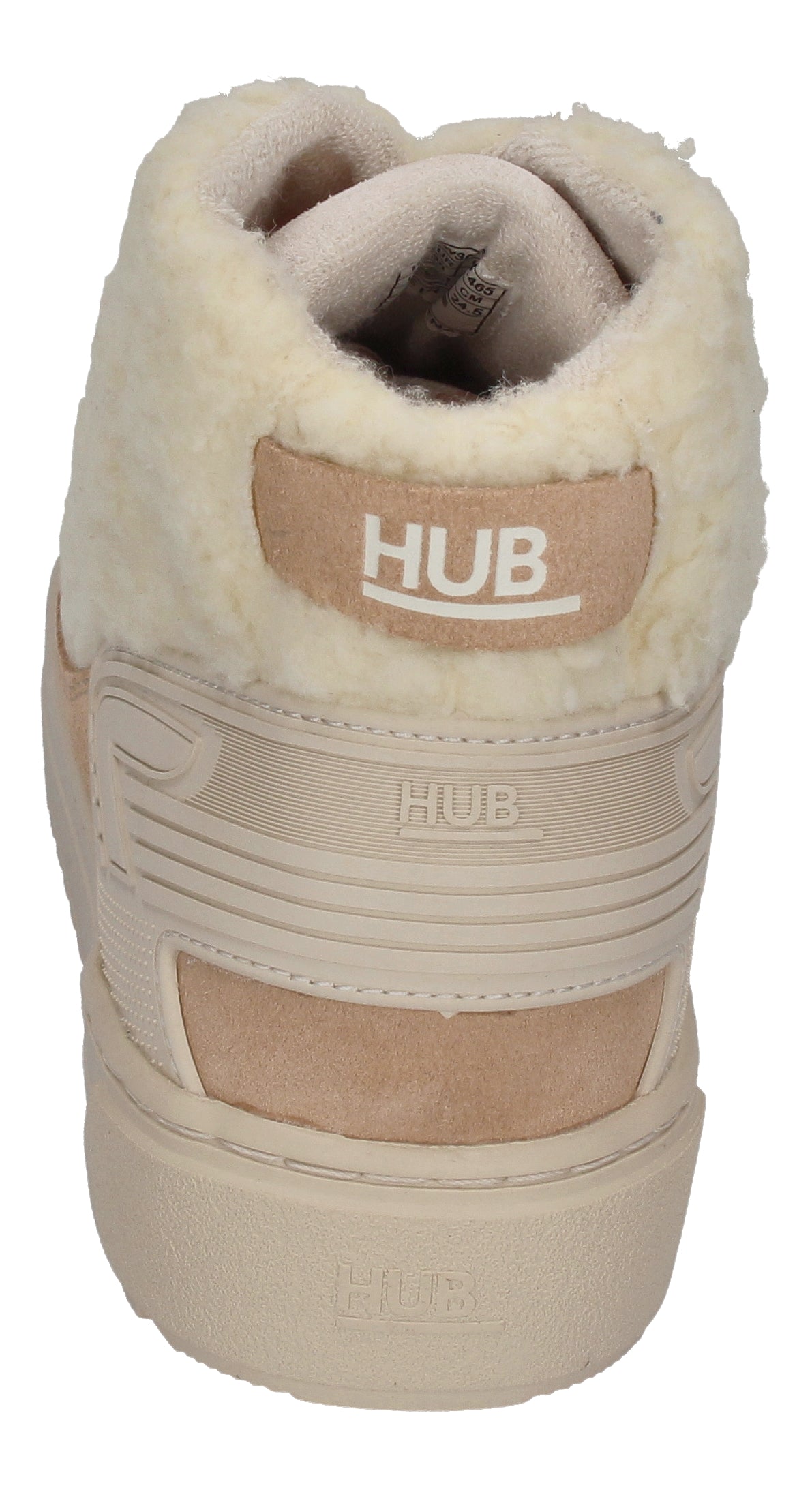 HUB FOOTWEAR Damen Booties TRACK W30 off white oat milk-4