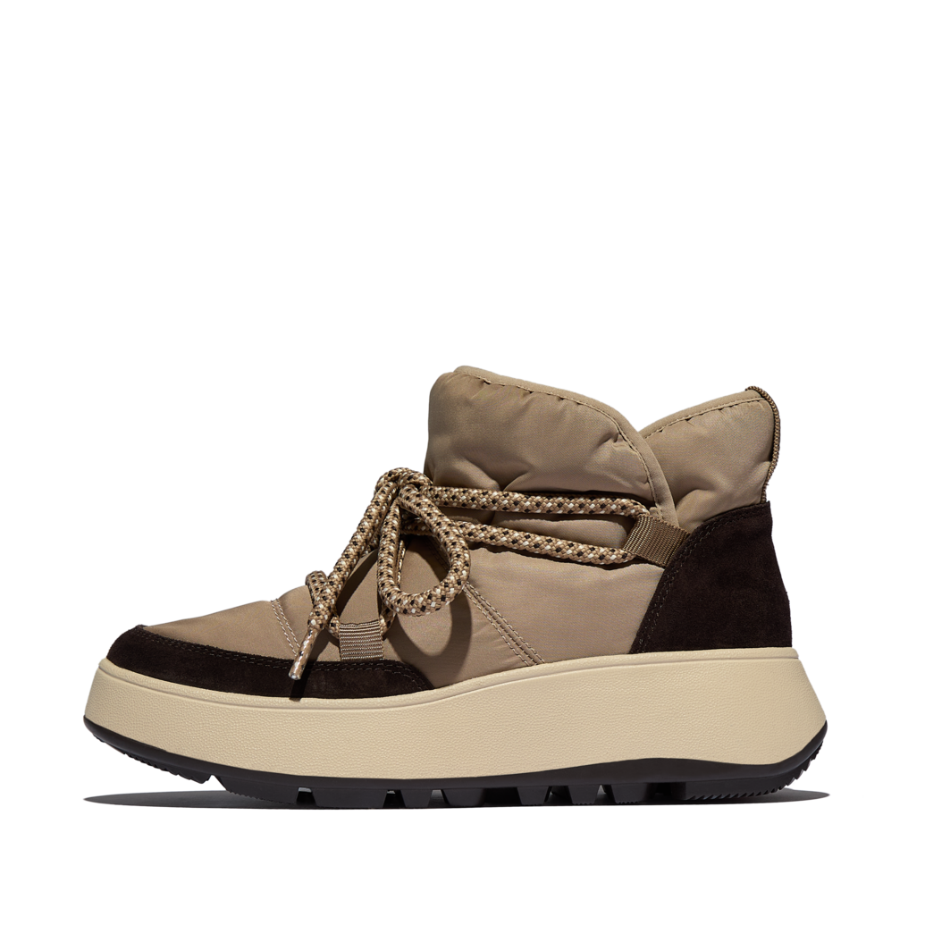 FITFLOP Damen-Booties F-MODE WR BIOFLEECE MESH FLATFORM taupe