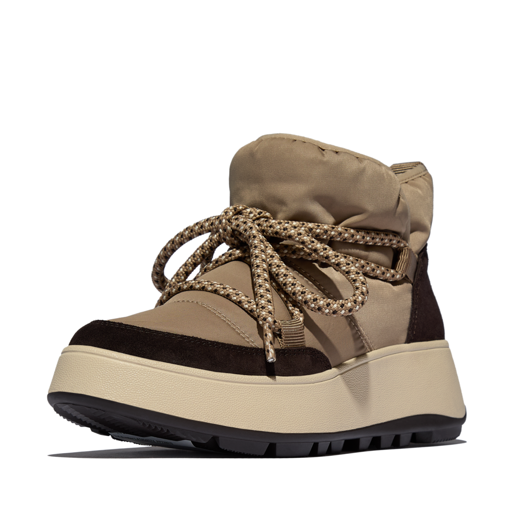 FITFLOP Damen-Booties F-MODE WR BIOFLEECE MESH FLATFORM taupe