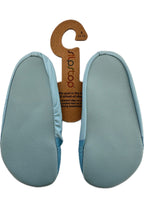 SLIPSTOP Kinder Hausschuhe Badeschuhe ALASKA Eisbär und Wal blue