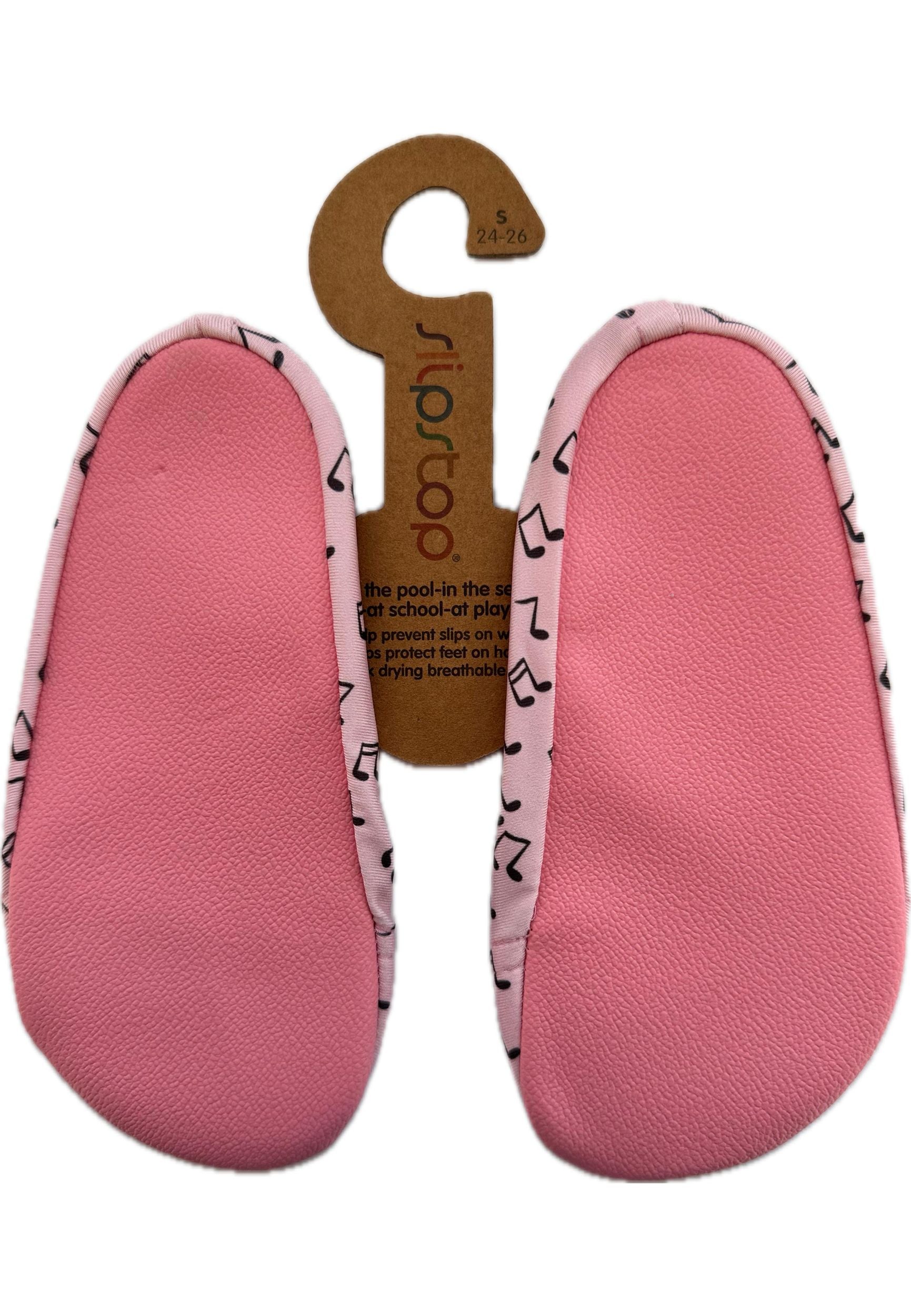 SLIPSTOP Kinder Hausschuhe Badeschuhe DJ Igel rosa