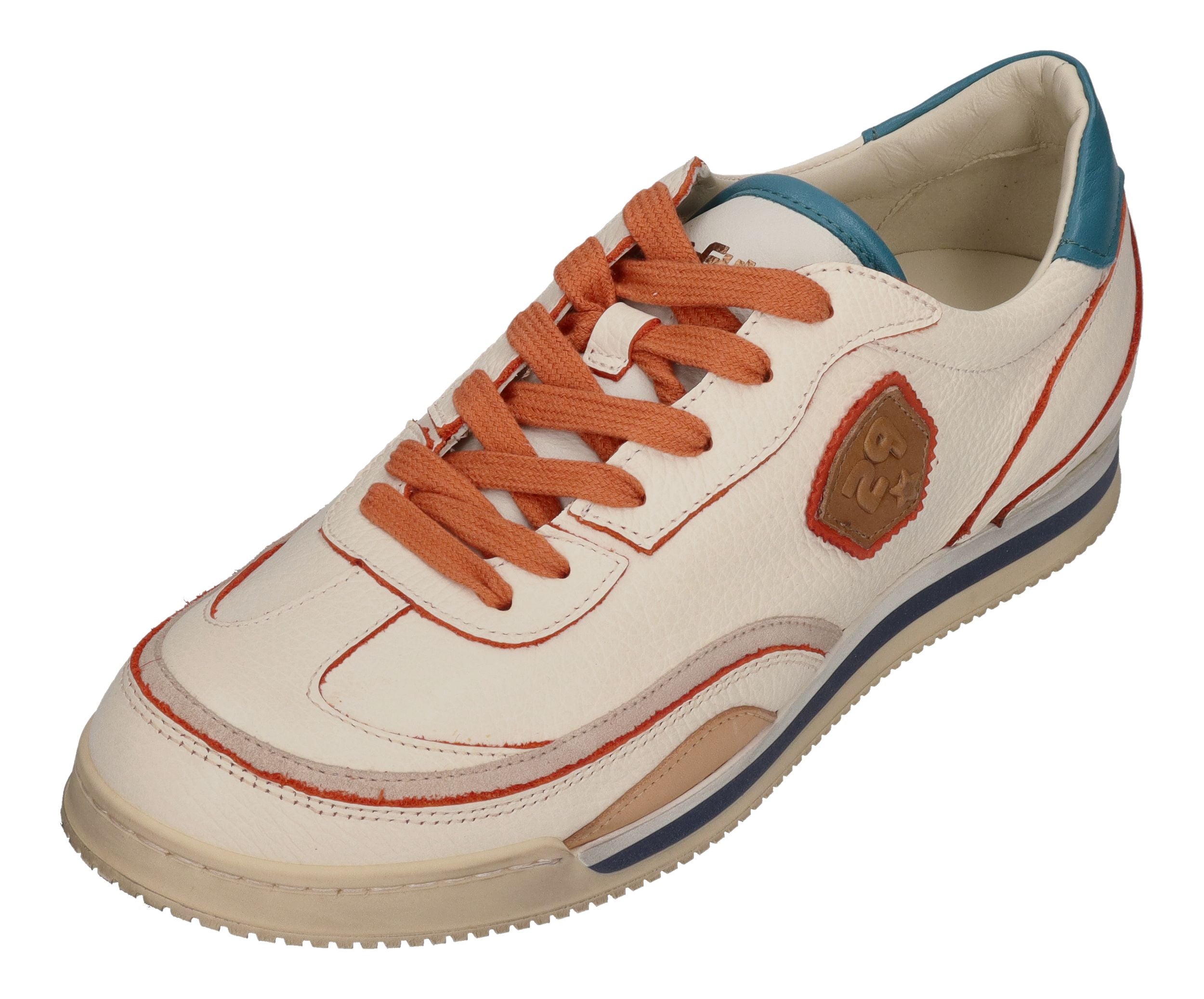 KAMO-GUTSU Herrenschuhe Sneakers SCUDO 006 crema+arancio