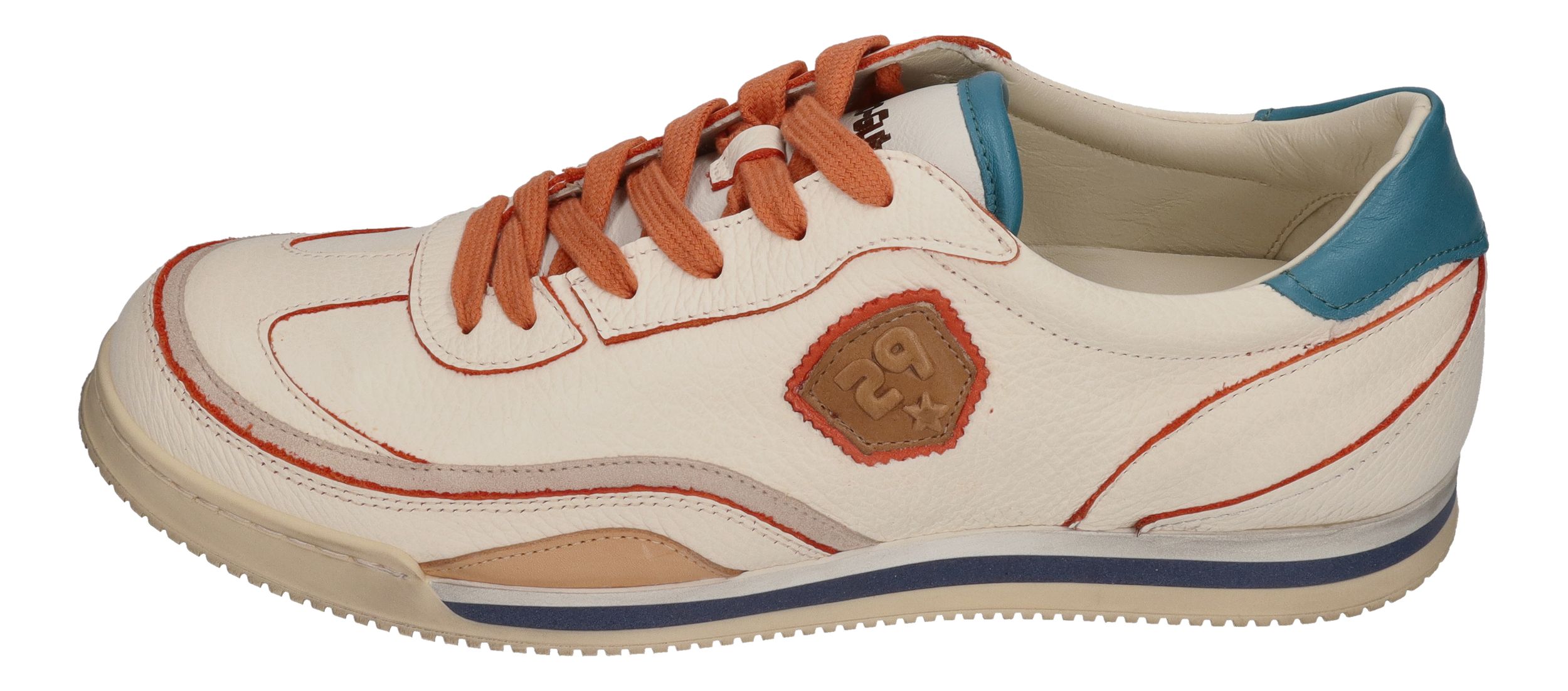 KAMO-GUTSU Herrenschuhe Sneakers SCUDO 006 crema+arancio