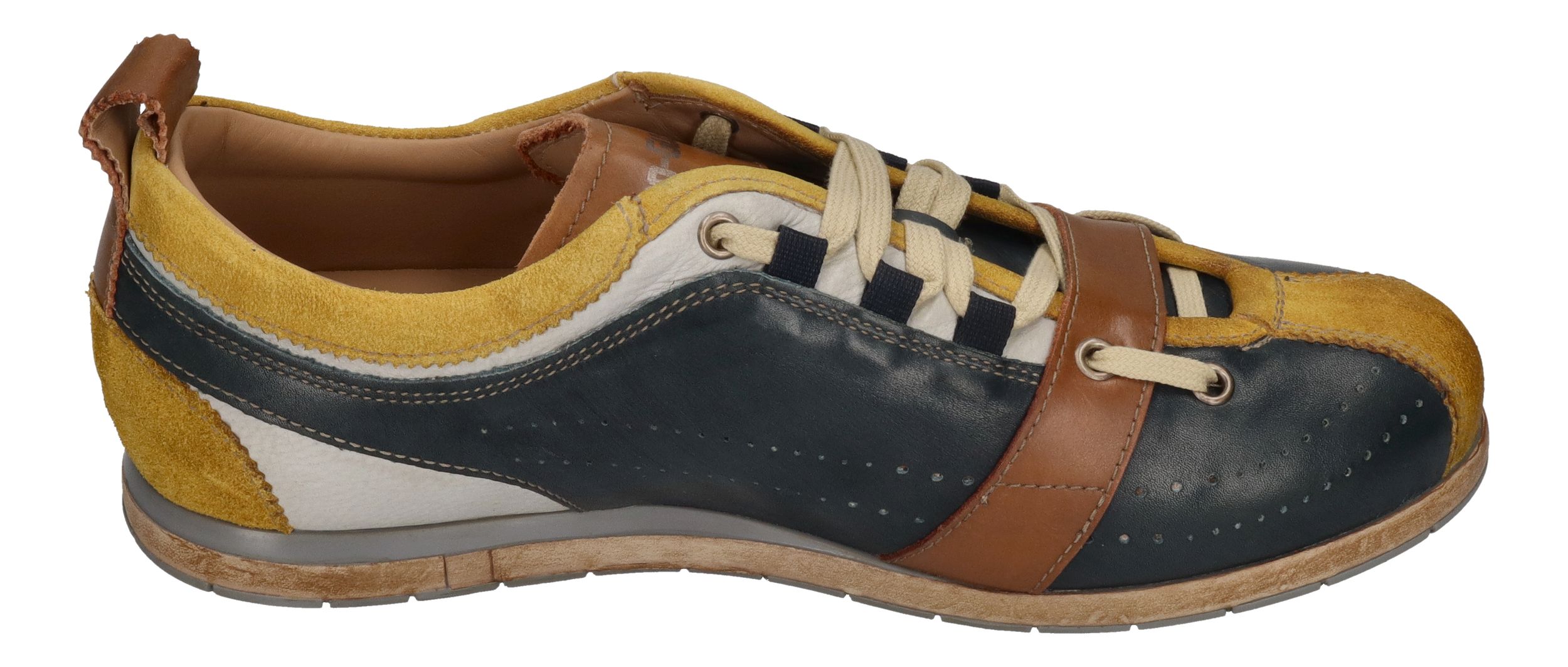 KAMO-GUTSU Herrenschuhe Sneakers TIFO 017 giallo navy