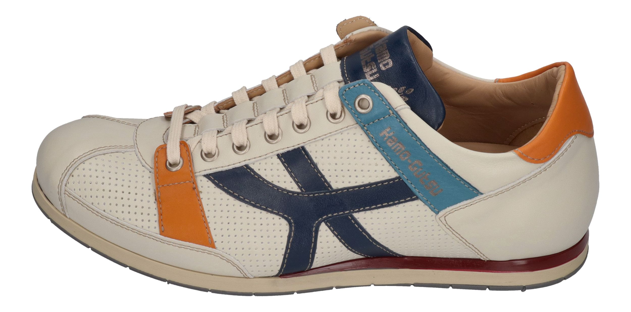 KAMO-GUTSU Herrenschuhe Sneakers TIFO 044 bianco + denim