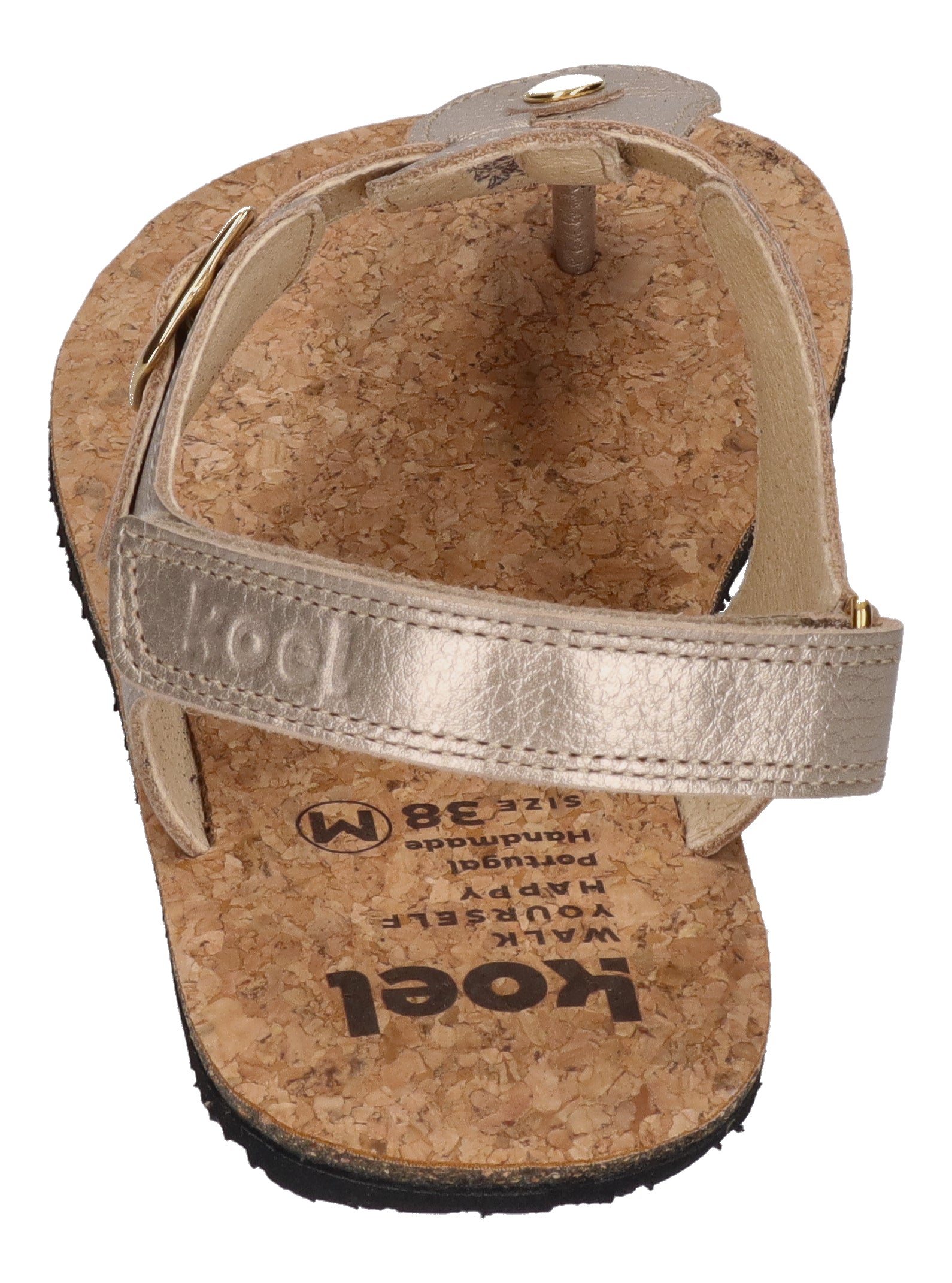KOEL Barefoot - Damenschuhe Sandalen - ARIANA METALLIC - champagne
