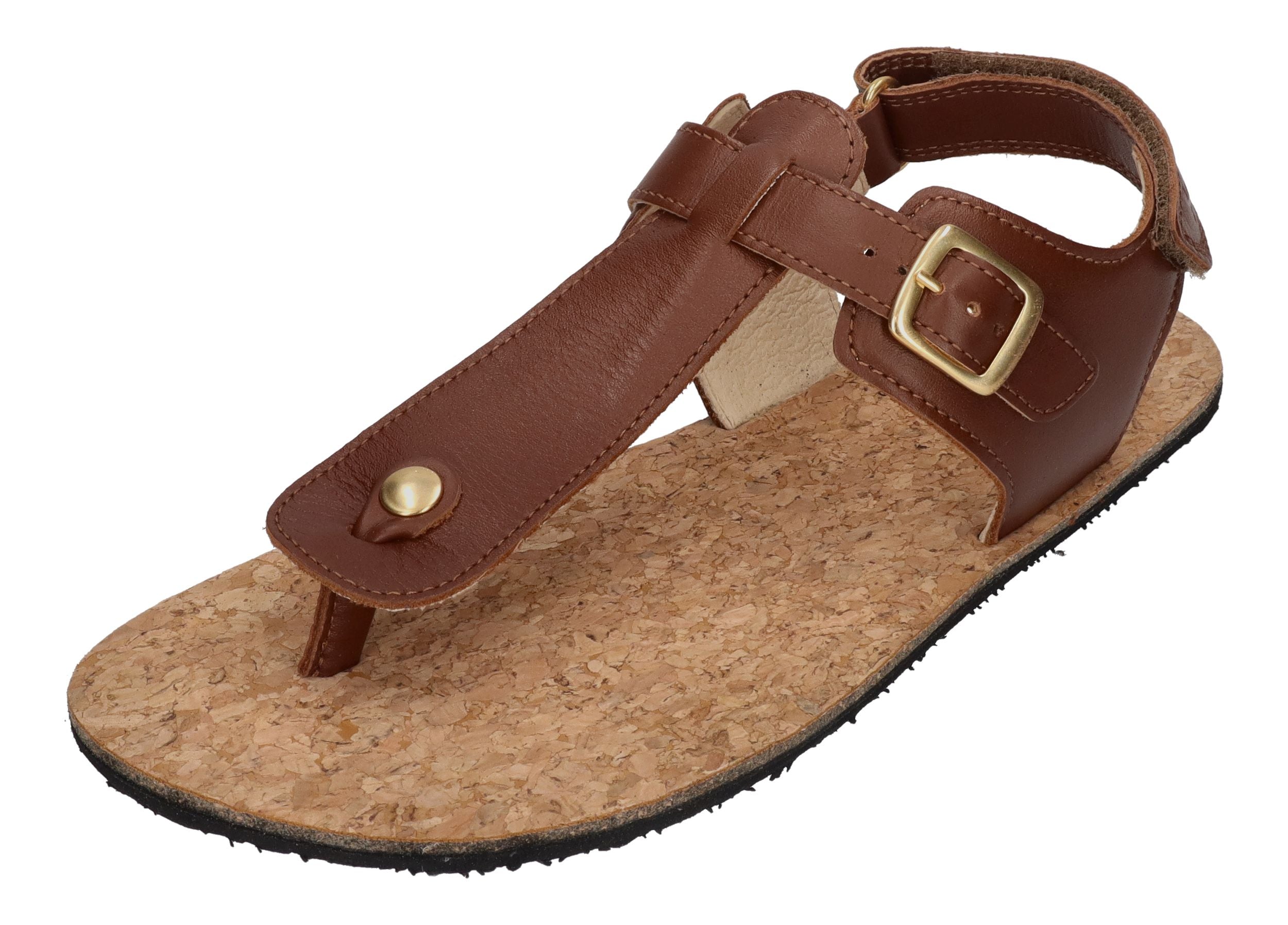 KOEL Barefoot - Damenschuhe Sandalen - ARIANA - cognac