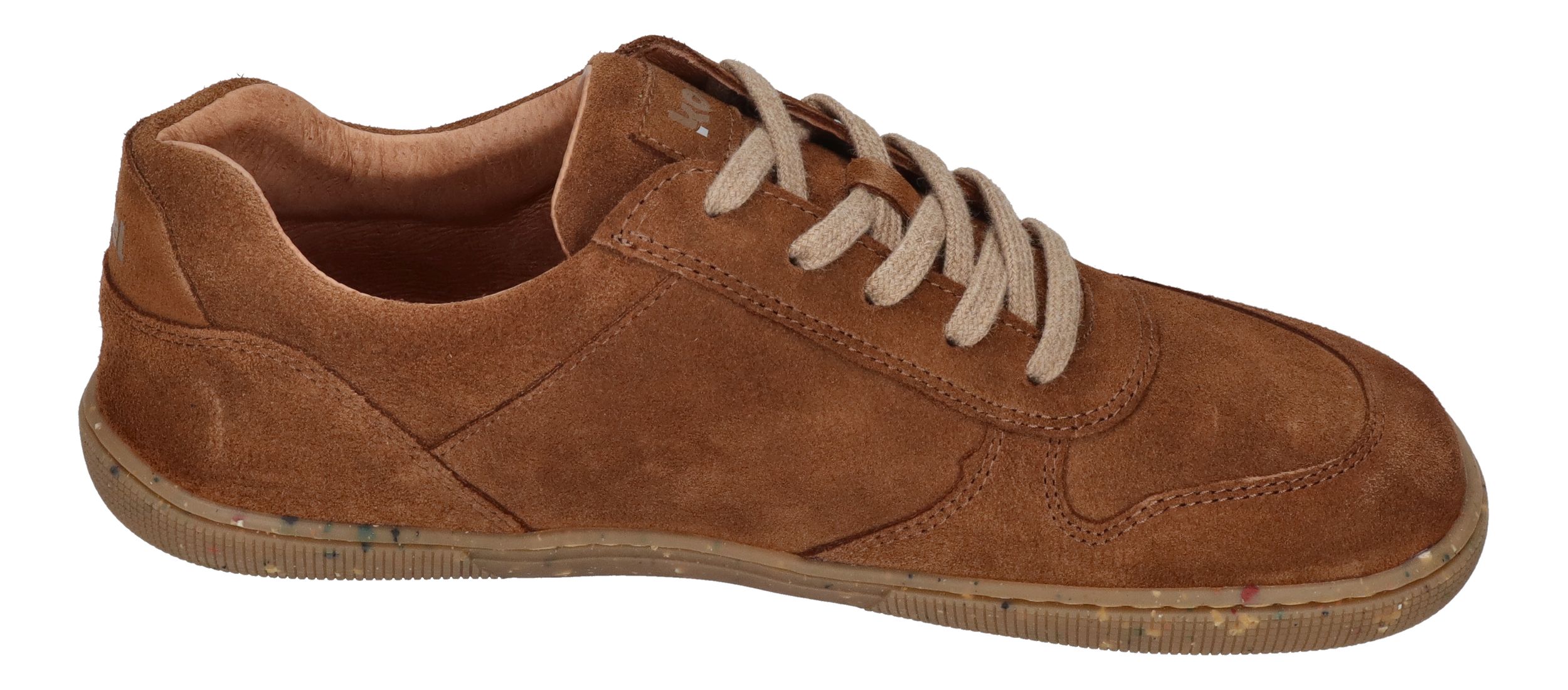 KOEL Barefoot Damenschuhe Sneakers FRANCIE SUEDE ECO cognac