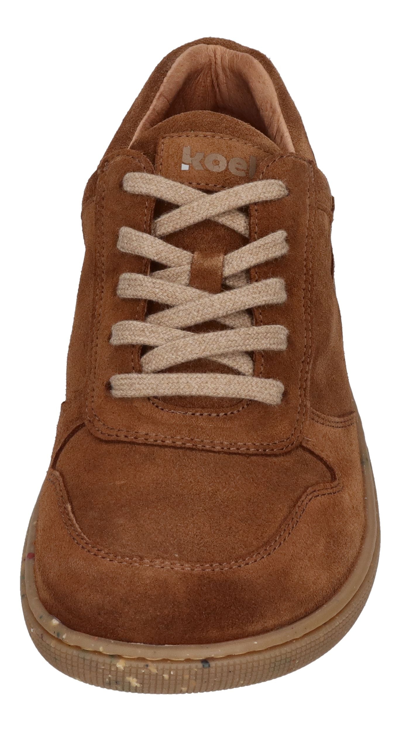 KOEL Barefoot Damenschuhe Sneakers FRANCIE SUEDE ECO cognac