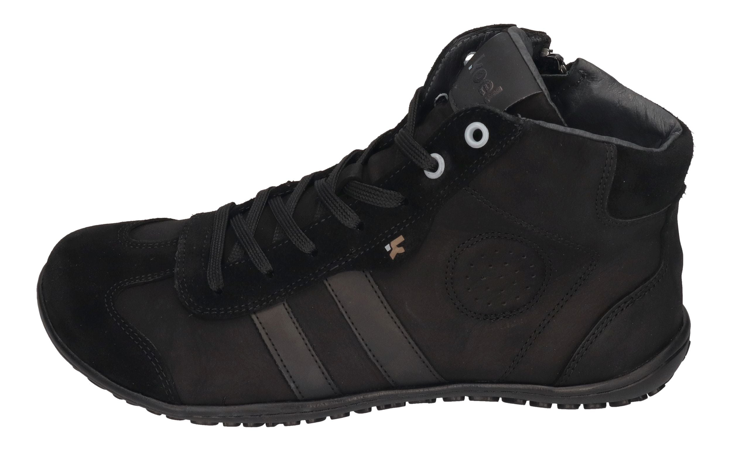 KOEL Barefoot Damenschuhe Sneakers - IKAR NUBUK - black