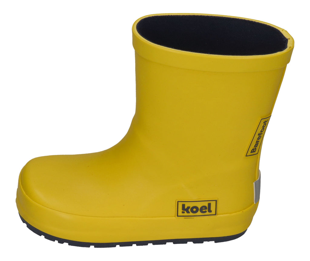 KOEL Barefoot Gummistiefel WELLIE BARE SOLID V2 yellow