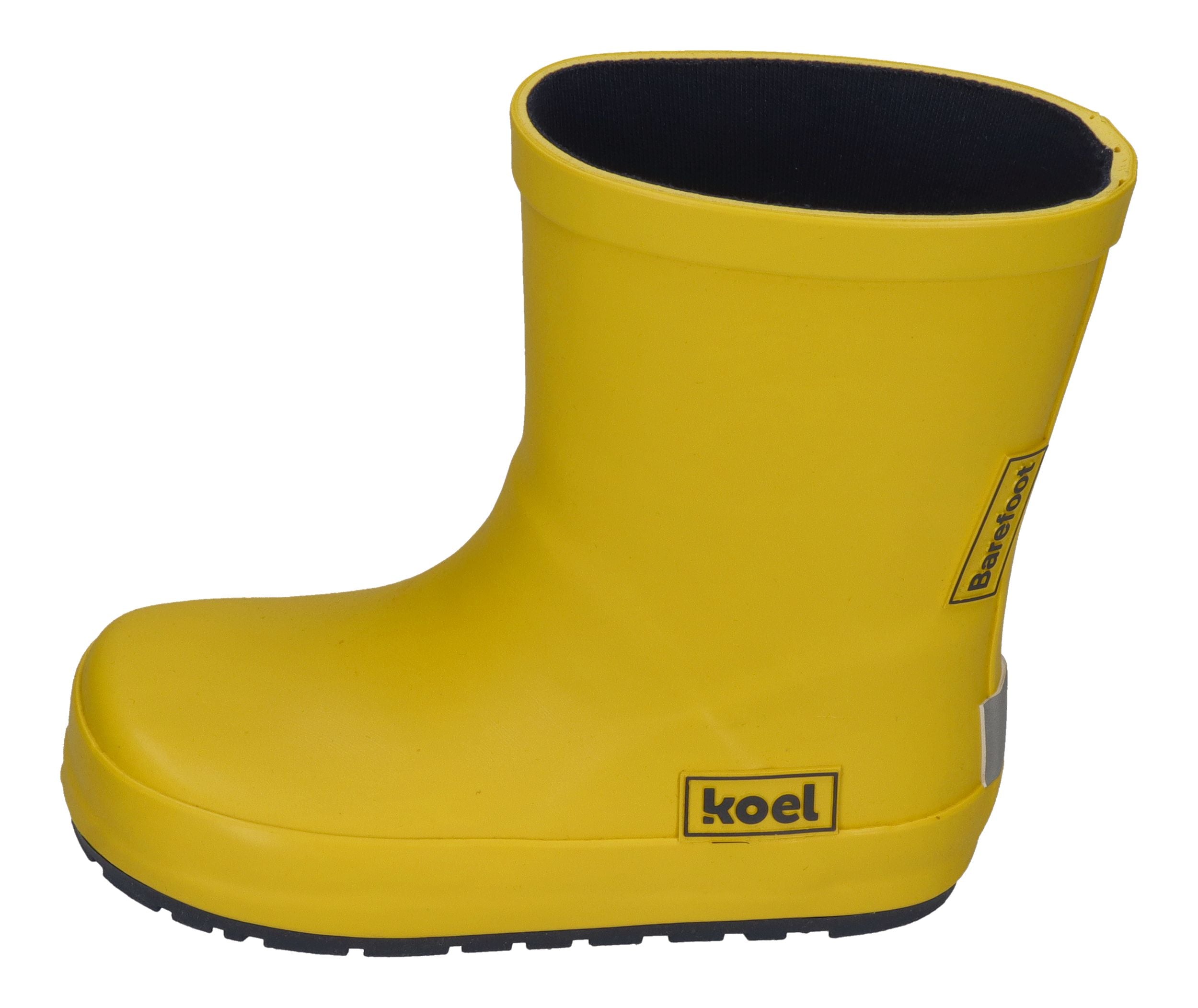 KOEL Barefoot Gummistiefel WELLIE BARE SOLID V2 yellow