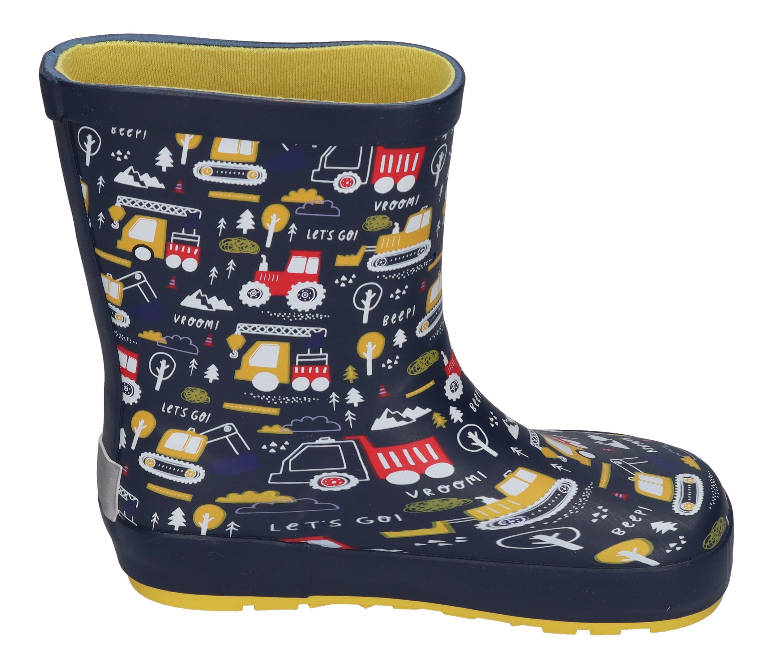 KOEL Barefoot Gummistiefel WELLIE TRACTOR V2 print blue