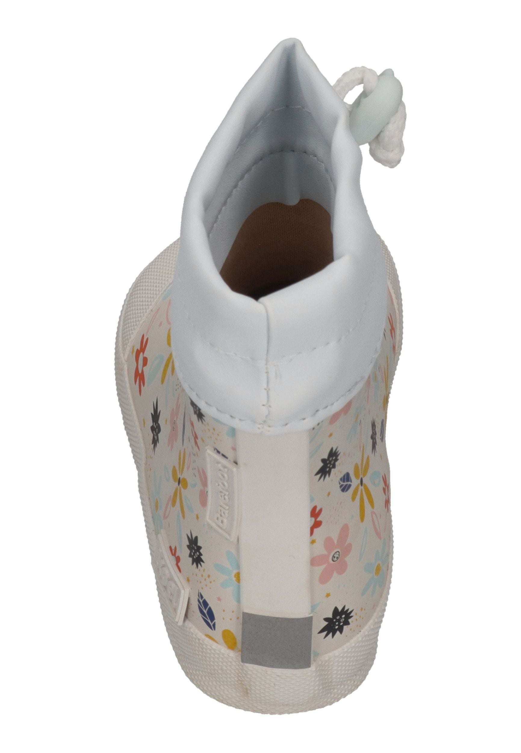 KOEL Barefoot Gummistiefel für Kleinkinder WELLIE Flowers White