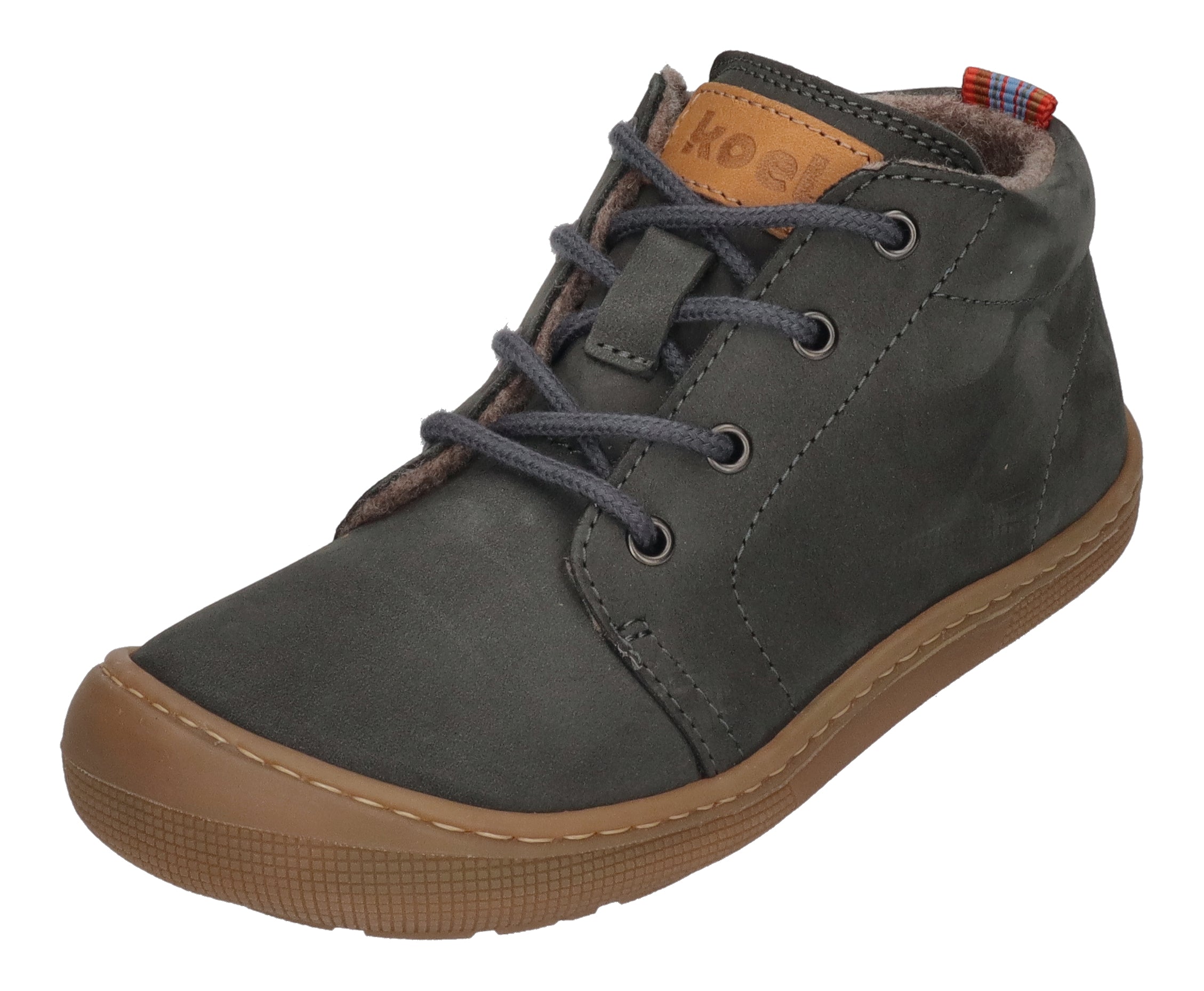 KOEL Barefoot Kinder Booties DELI HYDRO FELT dark grey