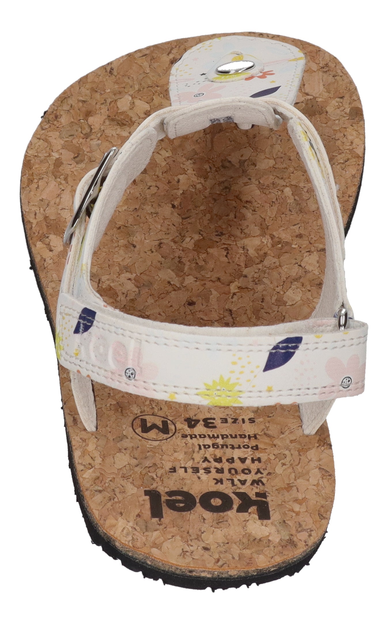 KOEL Barefoot Kinder Sandalen- ABRIANA PRINT off white
