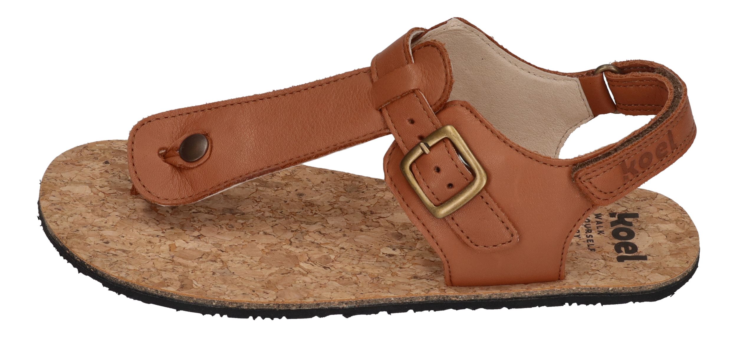KOEL Barefoot - Kinder Sandalen - ABRIANA NAPA cognac