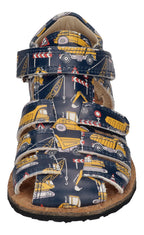 KOEL Barefoot Kinder Sandalen ARIN FANTASY - tractor blue