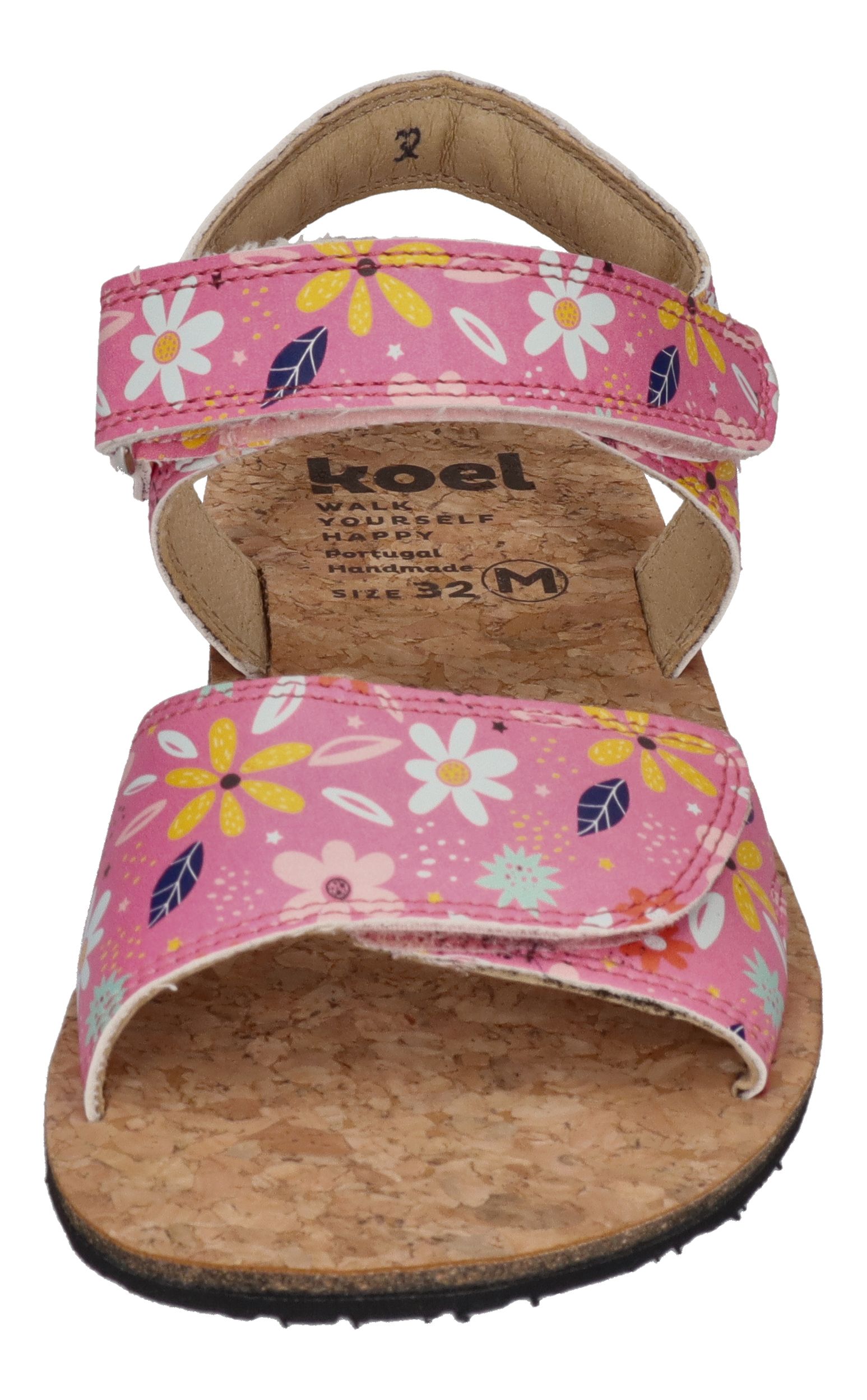 KOEL Barefoot - Kinder Sandalen - ASHLEY PRINT - coral