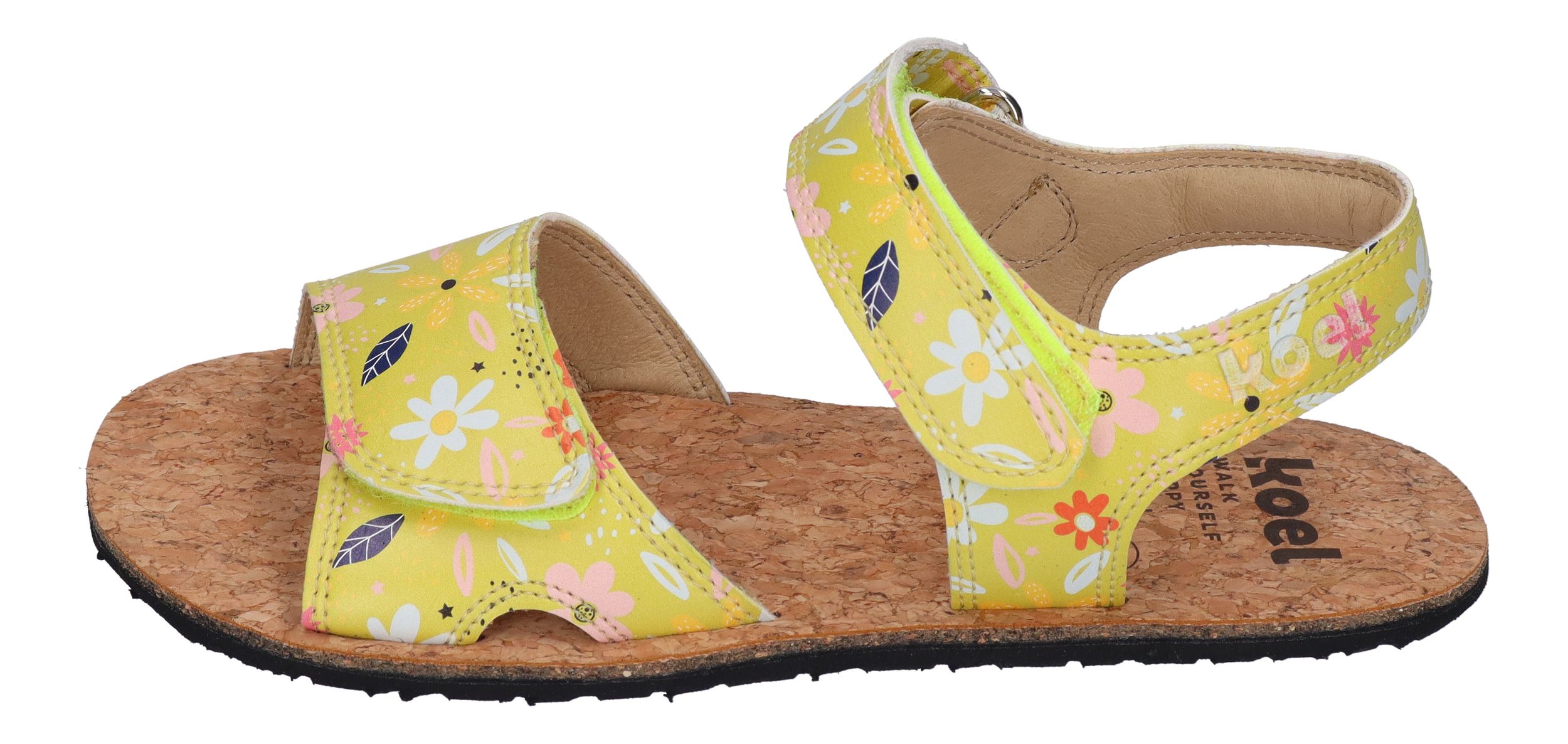 KOEL Barefoot - Kinder Sandalen - ASHLEY PRINT - lime