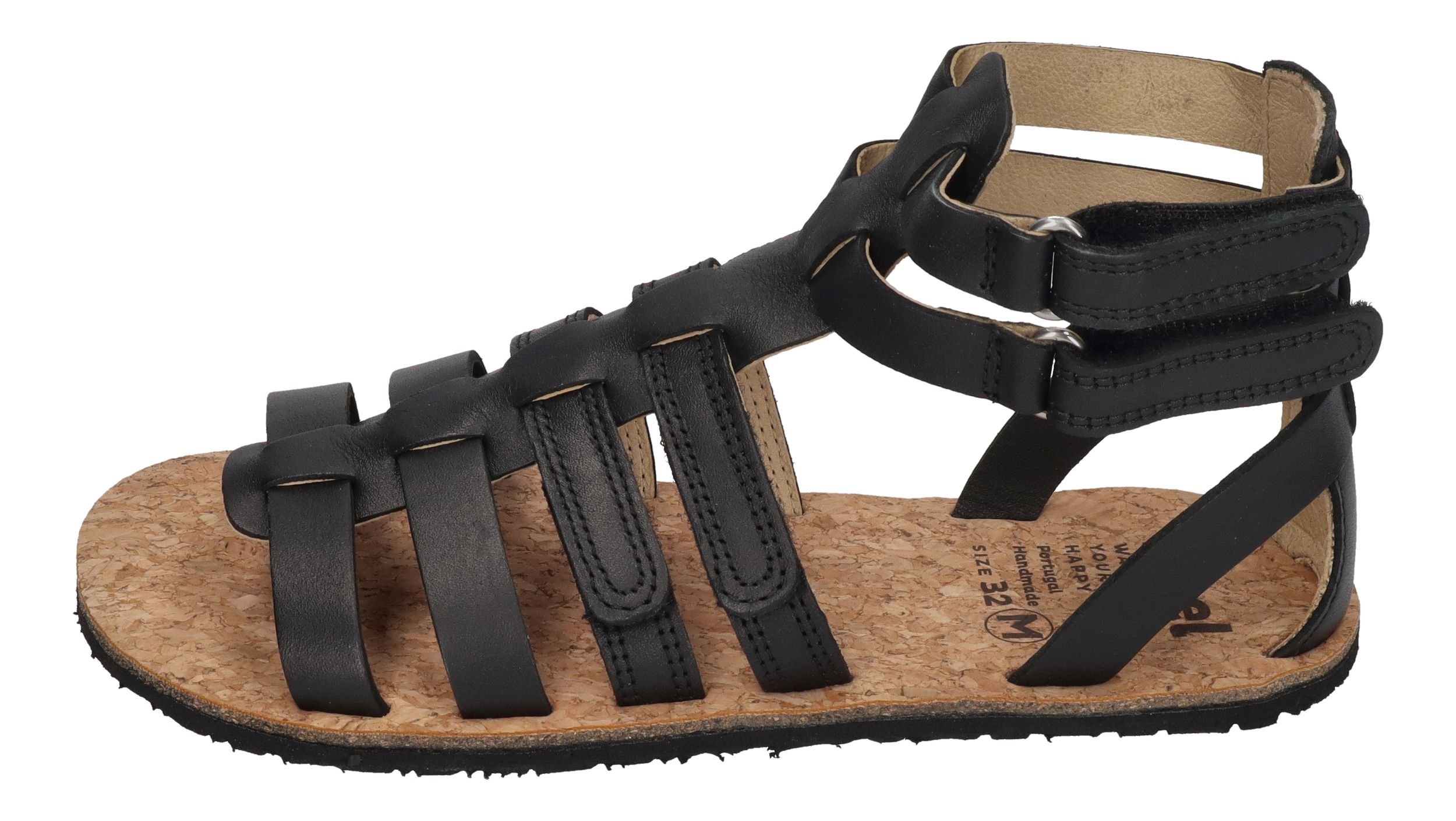 KOEL Barefoot - Kinder Sandalen - AURA LEATHER - black