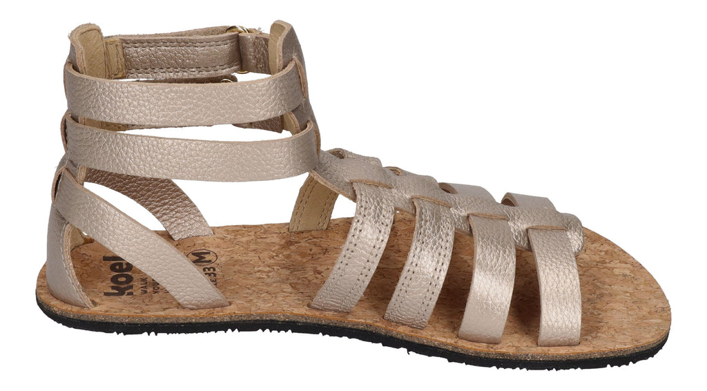 KOEL Barefoot - Kinder Sandalen - AURA METALLIC - champagne