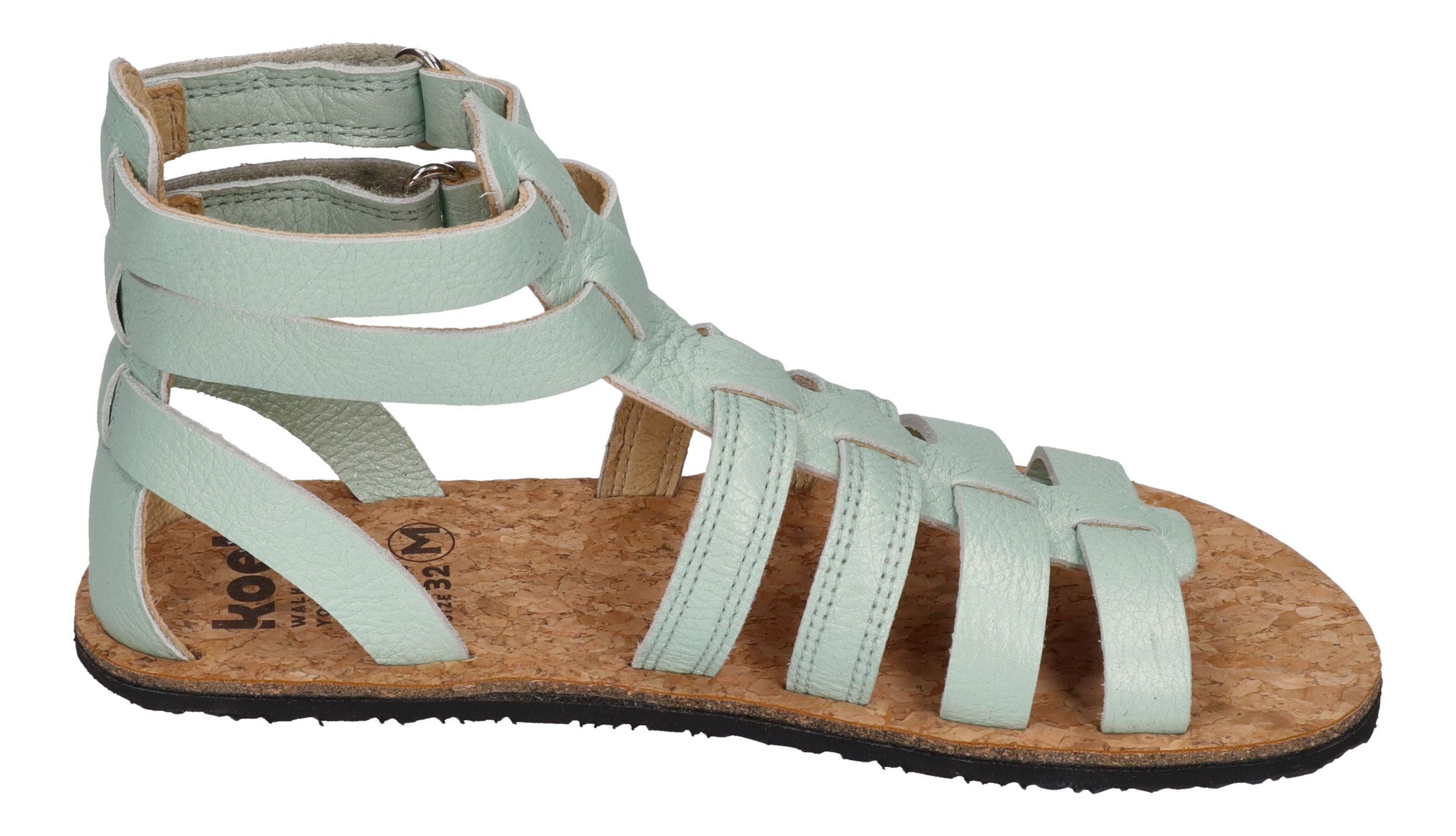 KOEL Barefoot - Kinder Sandalen - AURA METALLIC - mint