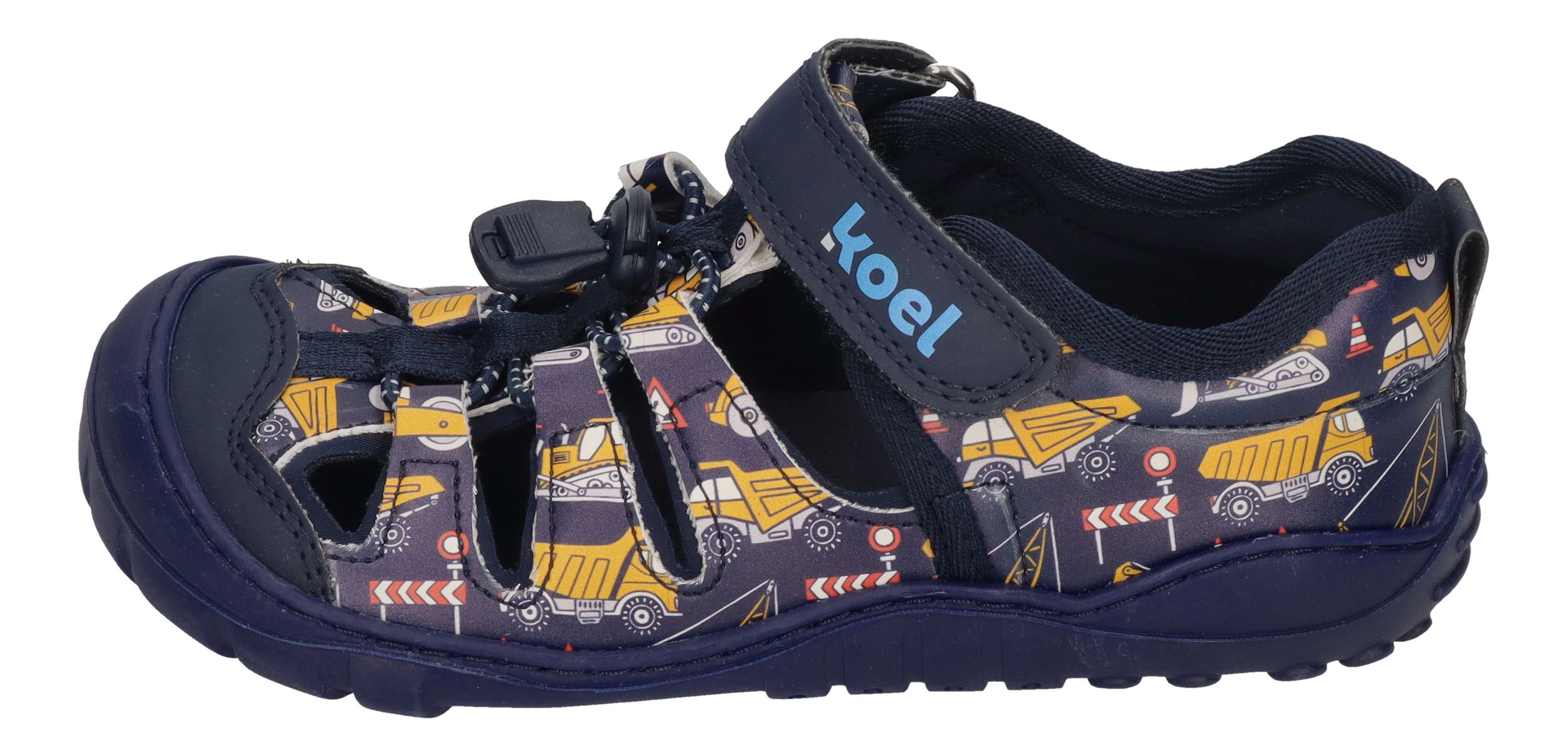 KOEL Barefoot Kinder Sandalen MADISON 2.0 PRINT Tractor Blue