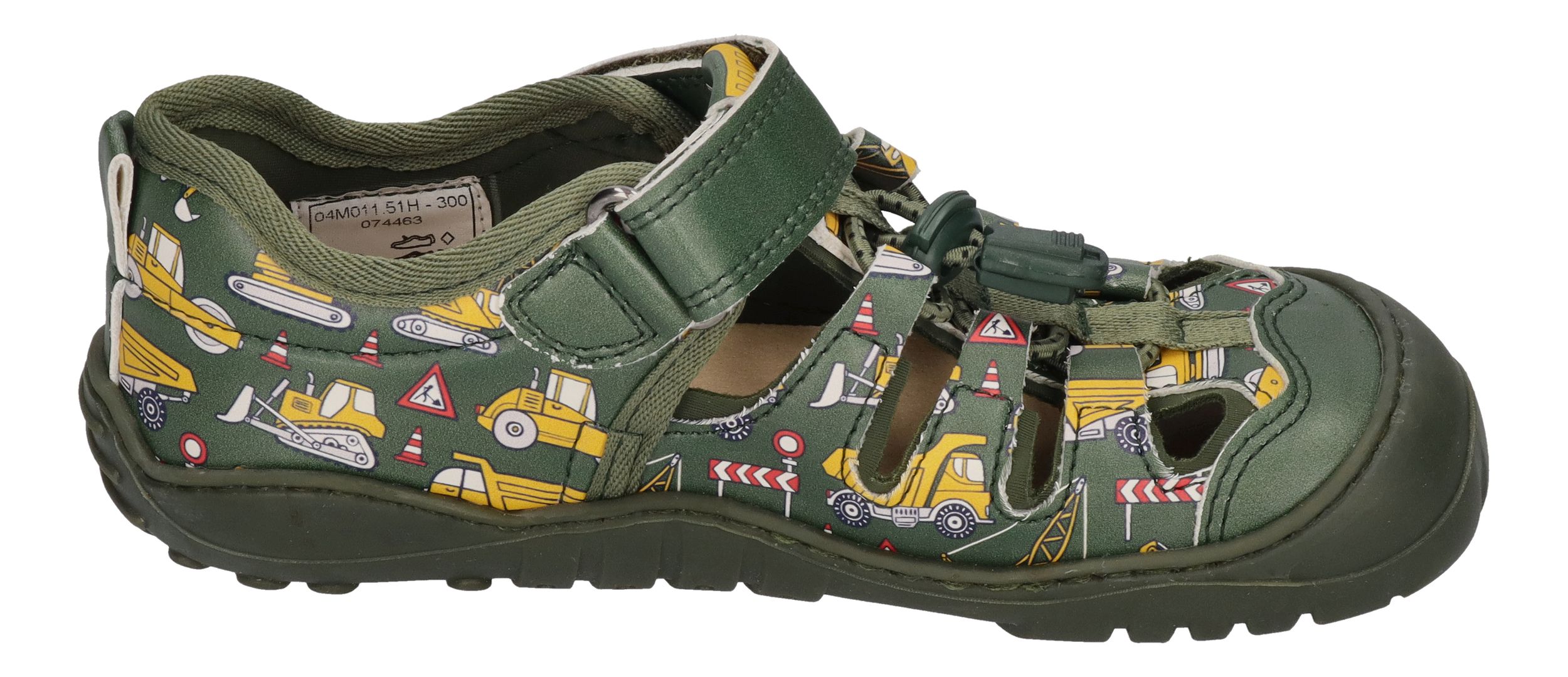 KOEL Barefoot Kinder Sandalen MADISON 2.0 PRINT Tractor Green