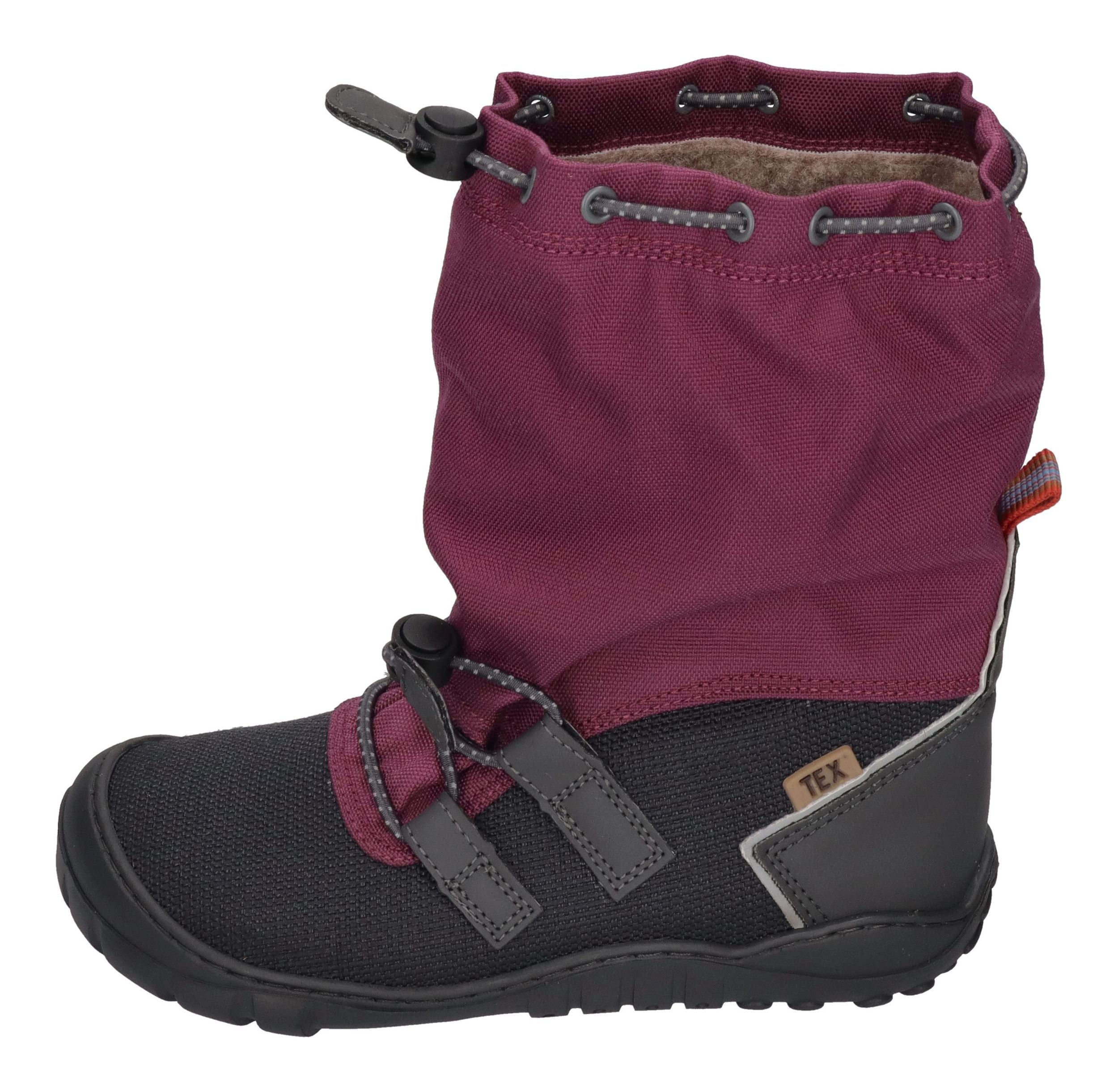 KOEL Barefoot Kinder Stiefel RANA WP CIPHERFOX bordo