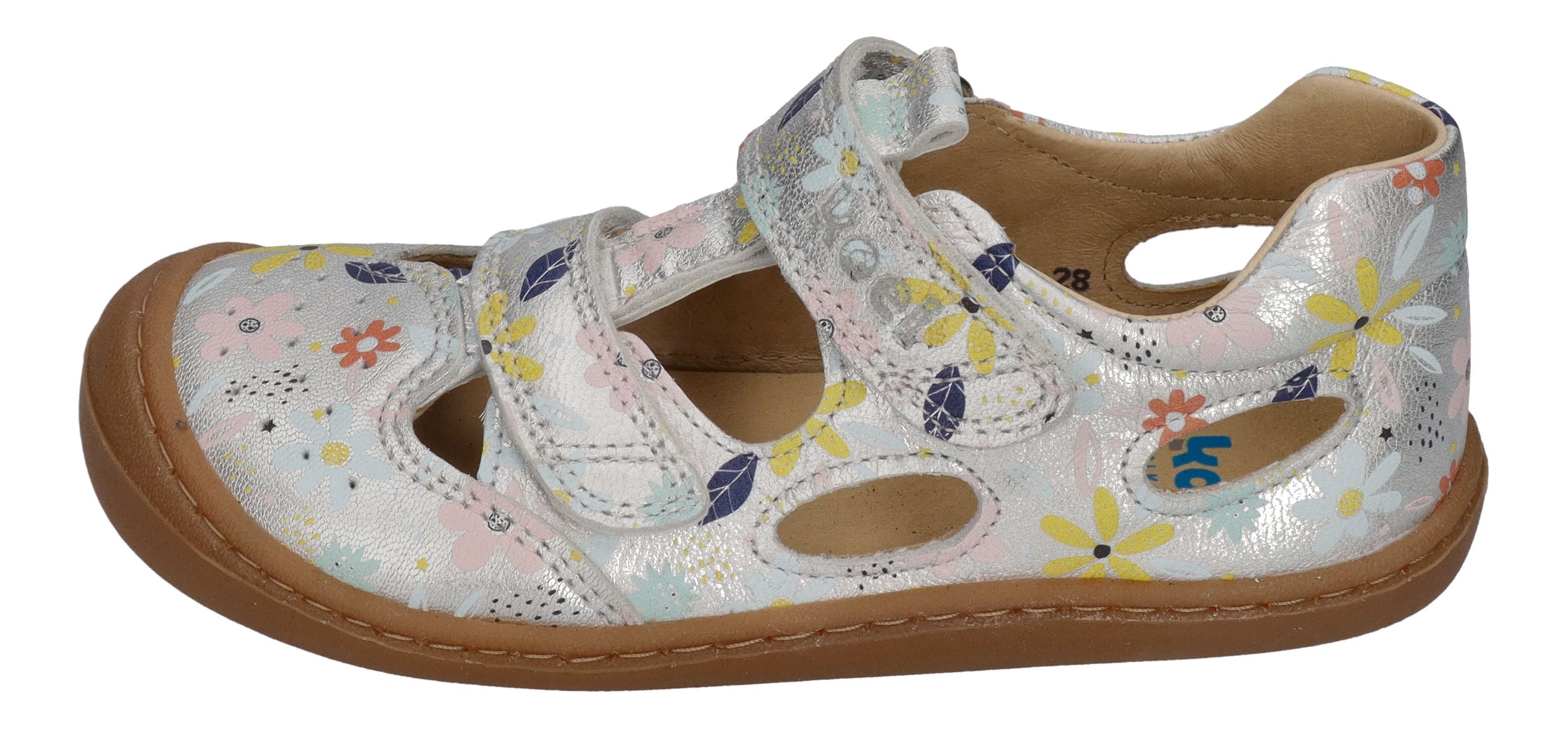 KOEL Barefoot Kinderschuhe - BEP PRINTS - silver