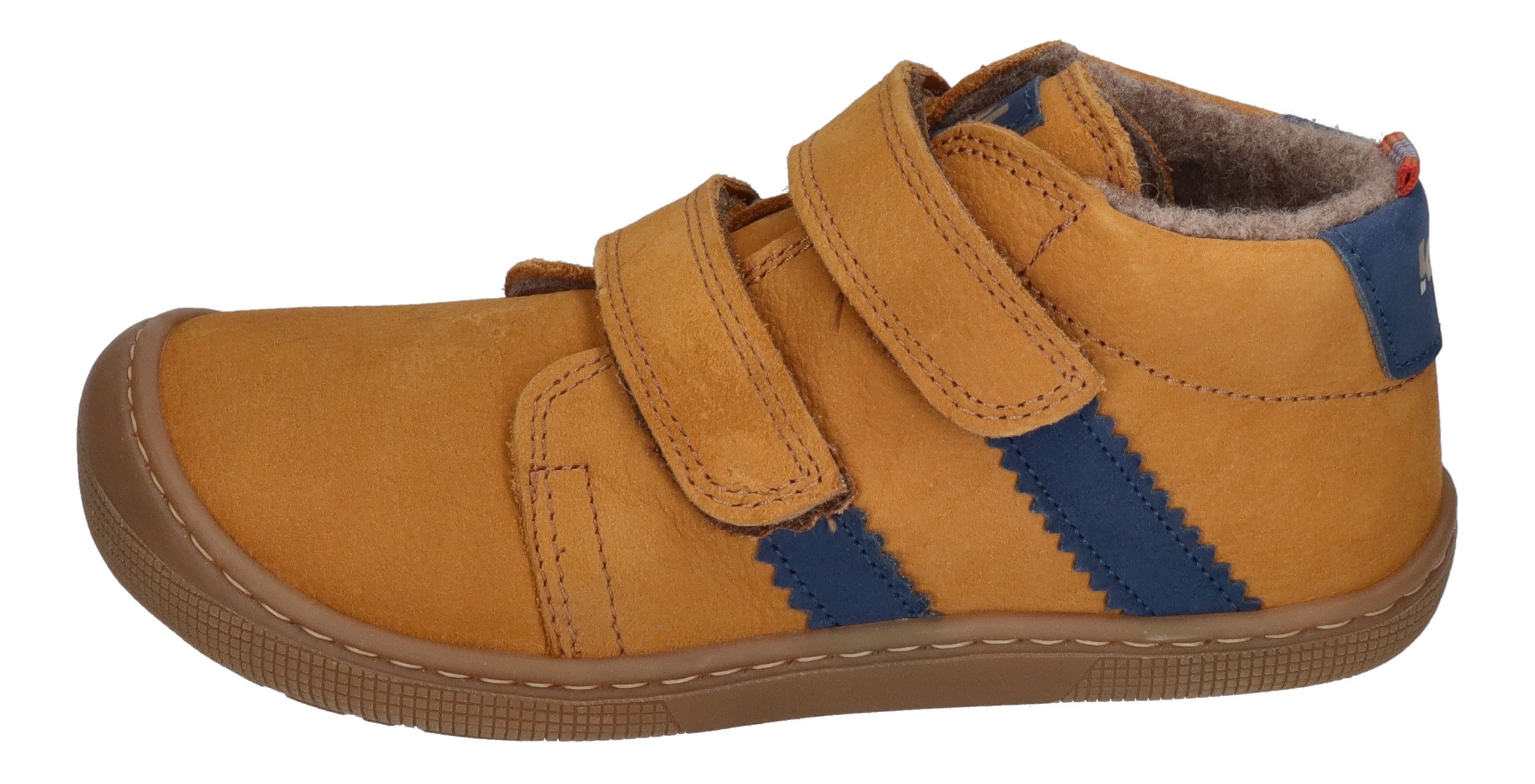 KOEL Barefoot Kinderschuhe - DAVID HYDRO FELT - cognac
