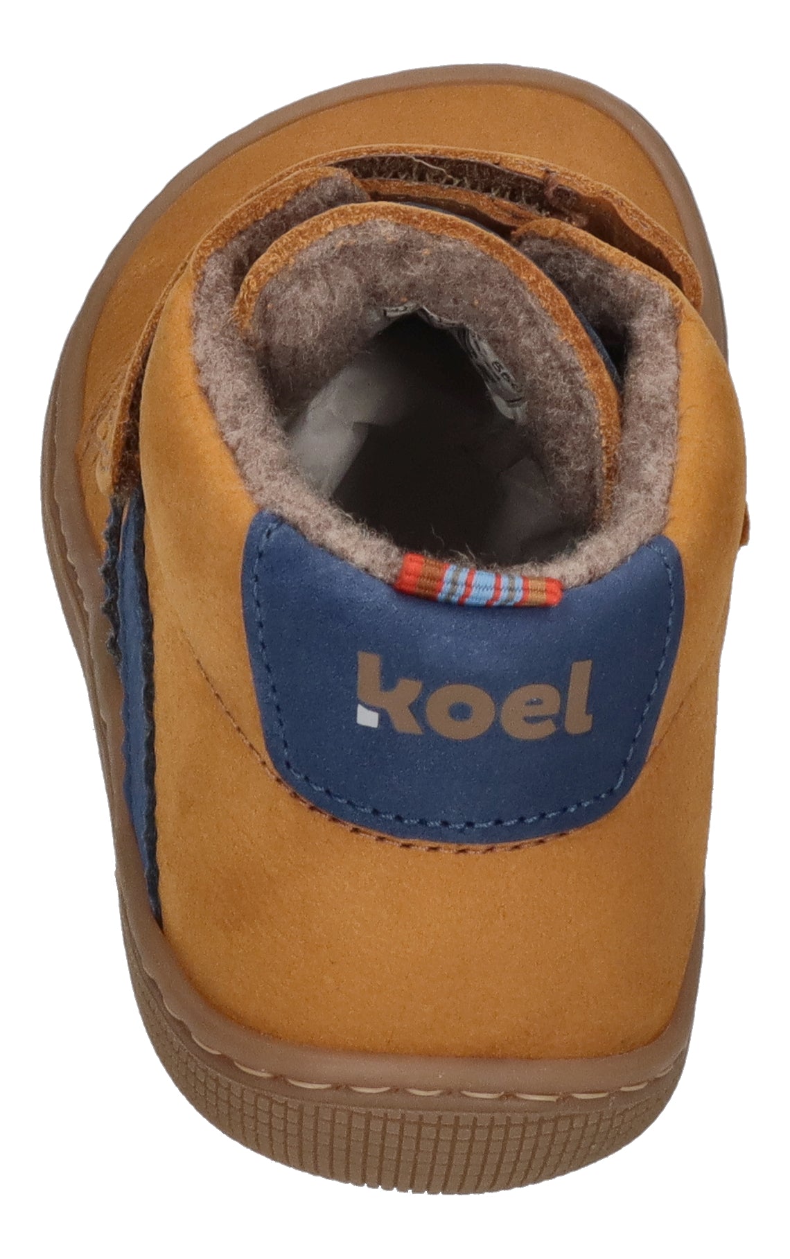 KOEL Barefoot Kinderschuhe - DAVID HYDRO FELT - cognac