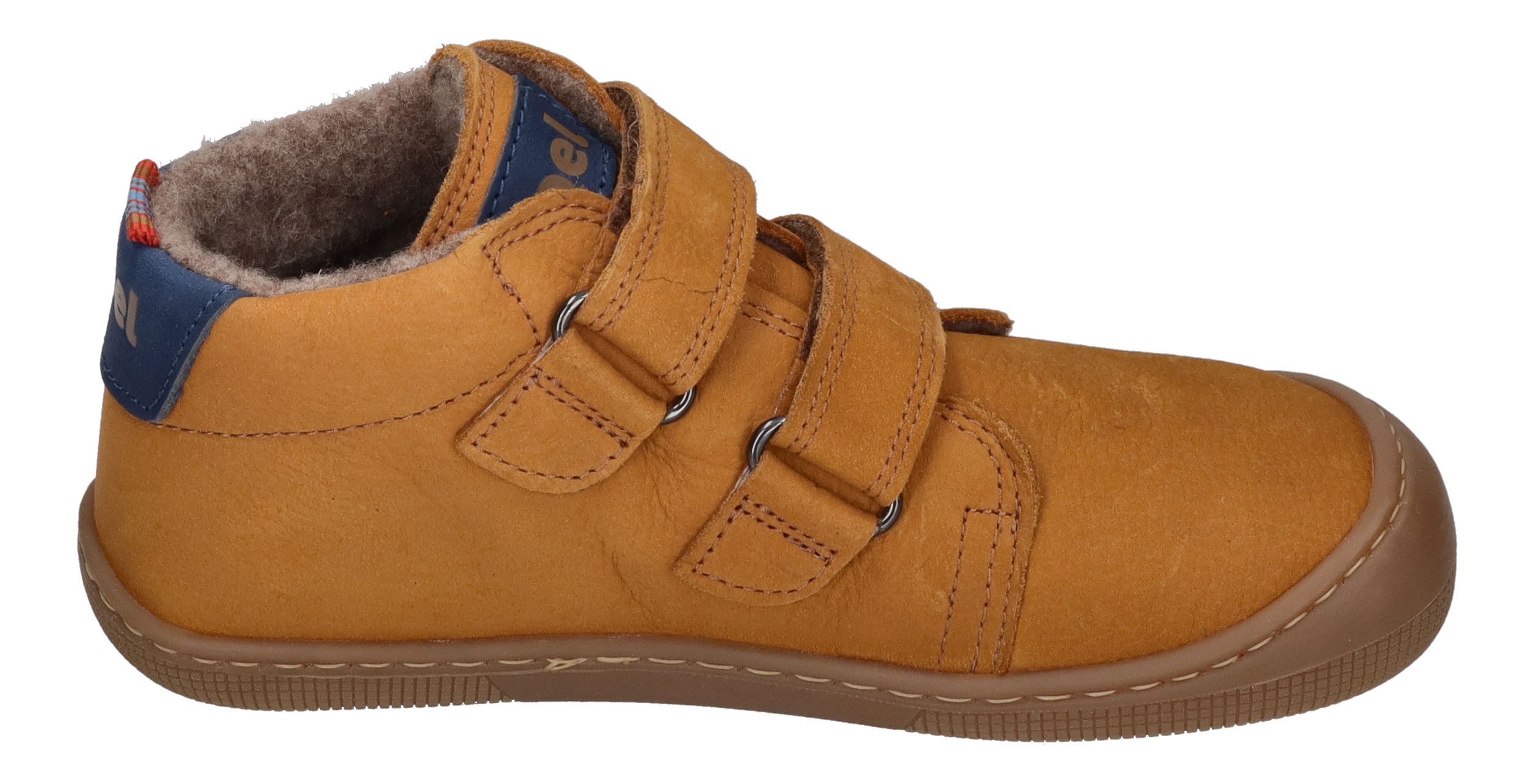 KOEL Barefoot Kinderschuhe - DAVID HYDRO FELT - cognac