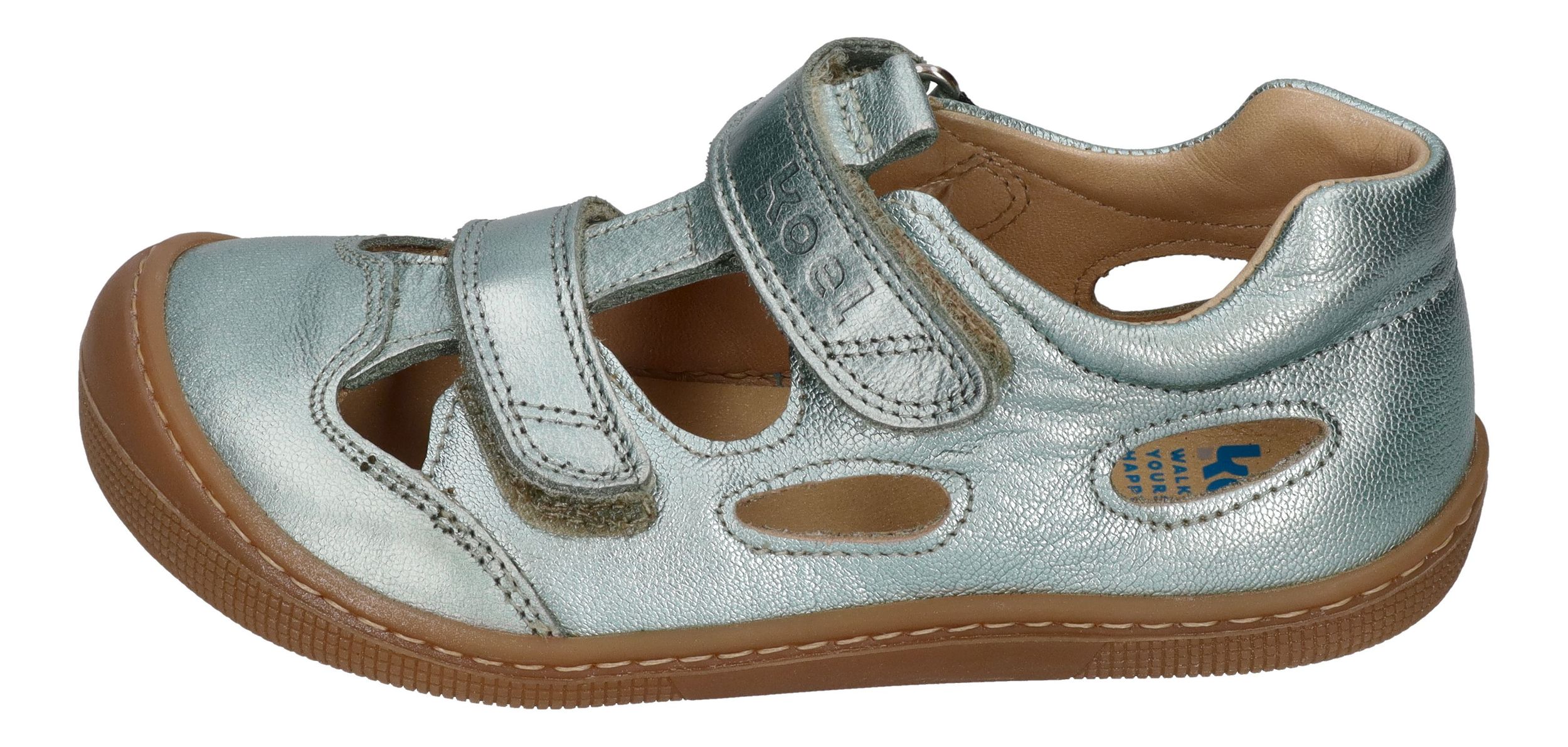 KOEL Barefoot Kinderschuhe - DEEN METALIC - mint