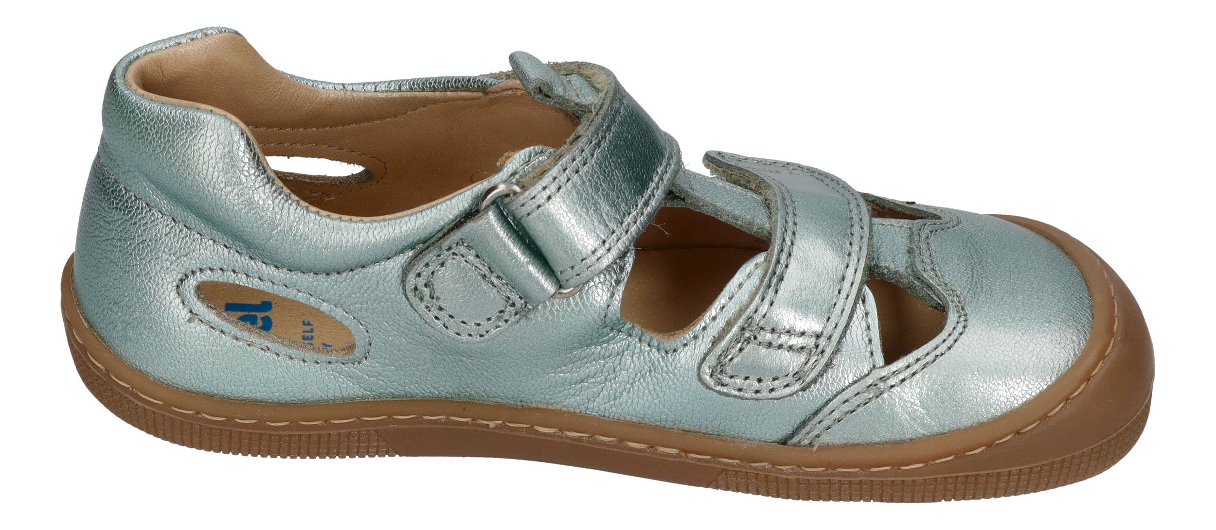KOEL Barefoot Kinderschuhe - DEEN METALIC - mint