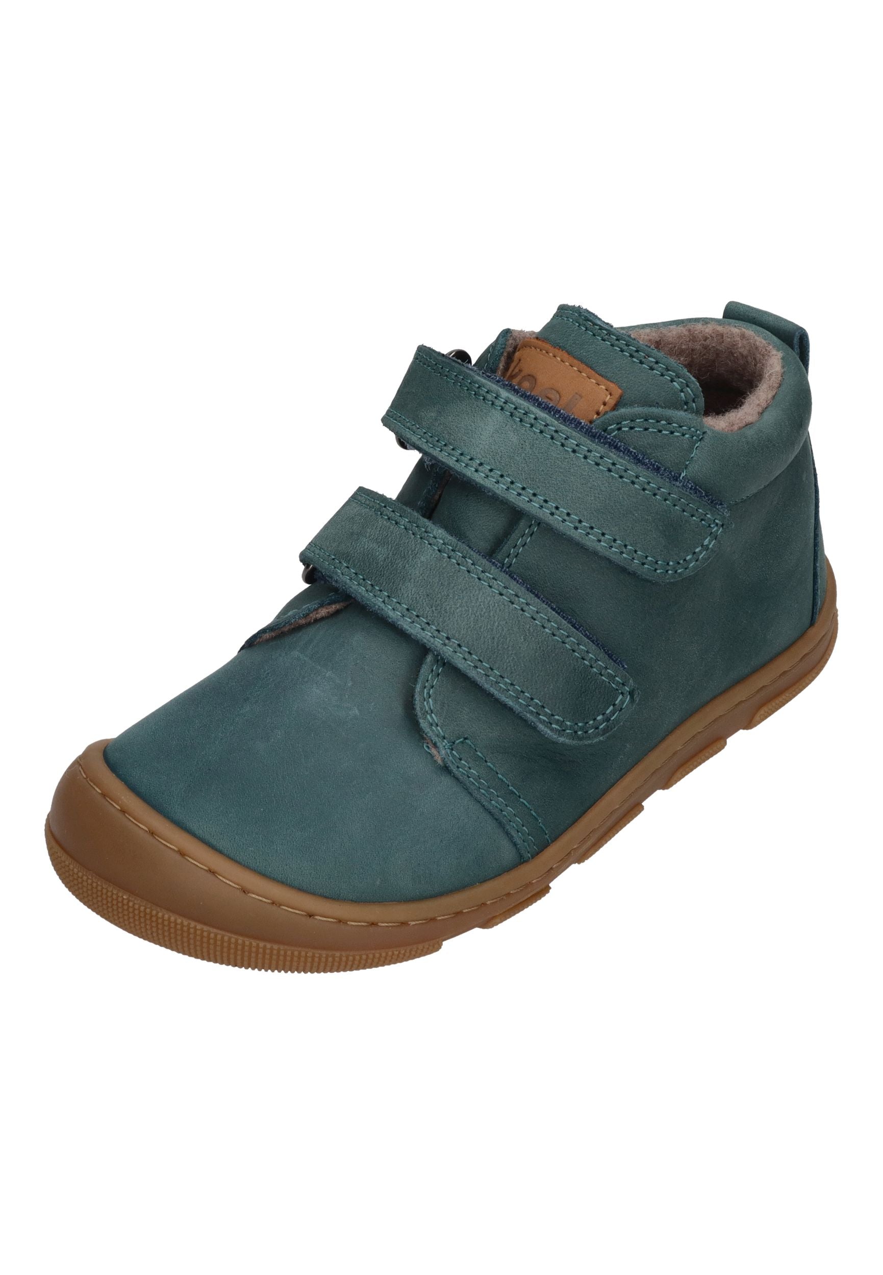 KOEL Barefoot Kinderschuhe - KARI WOOL extra weit - turqoise