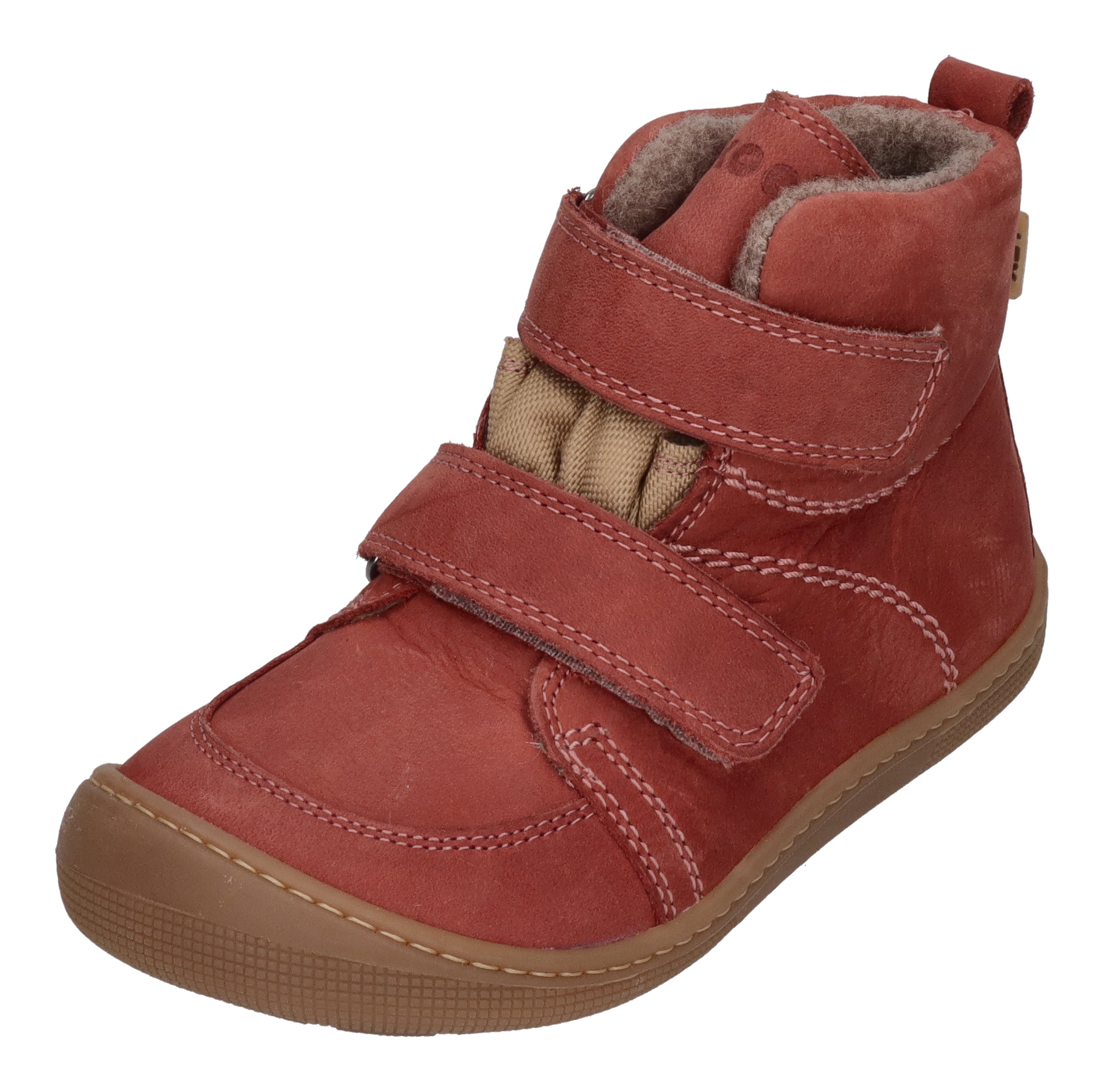 KOEL Barefoot Kinderschuhe KARO TEX FELT extra weit blossom 601