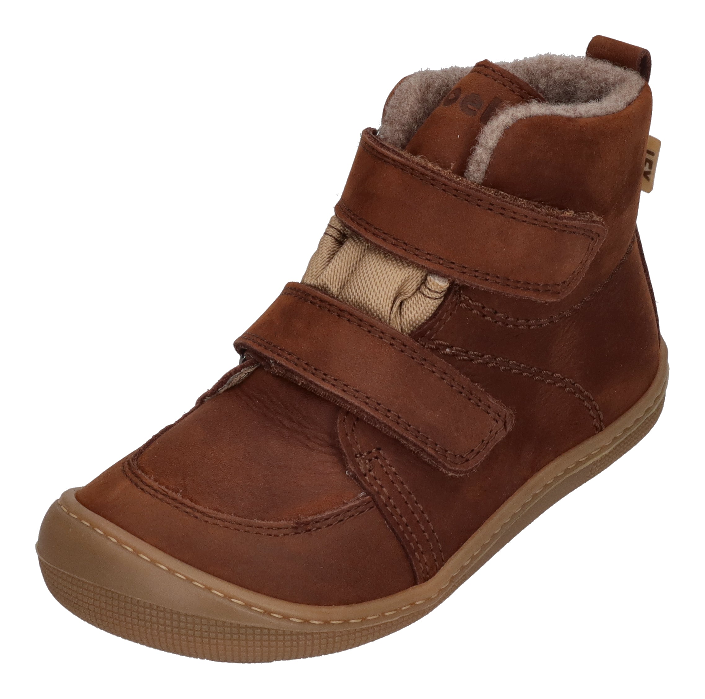 KOEL Barefoot Kinderschuhe KARO TEX FELT extra weit chocolate