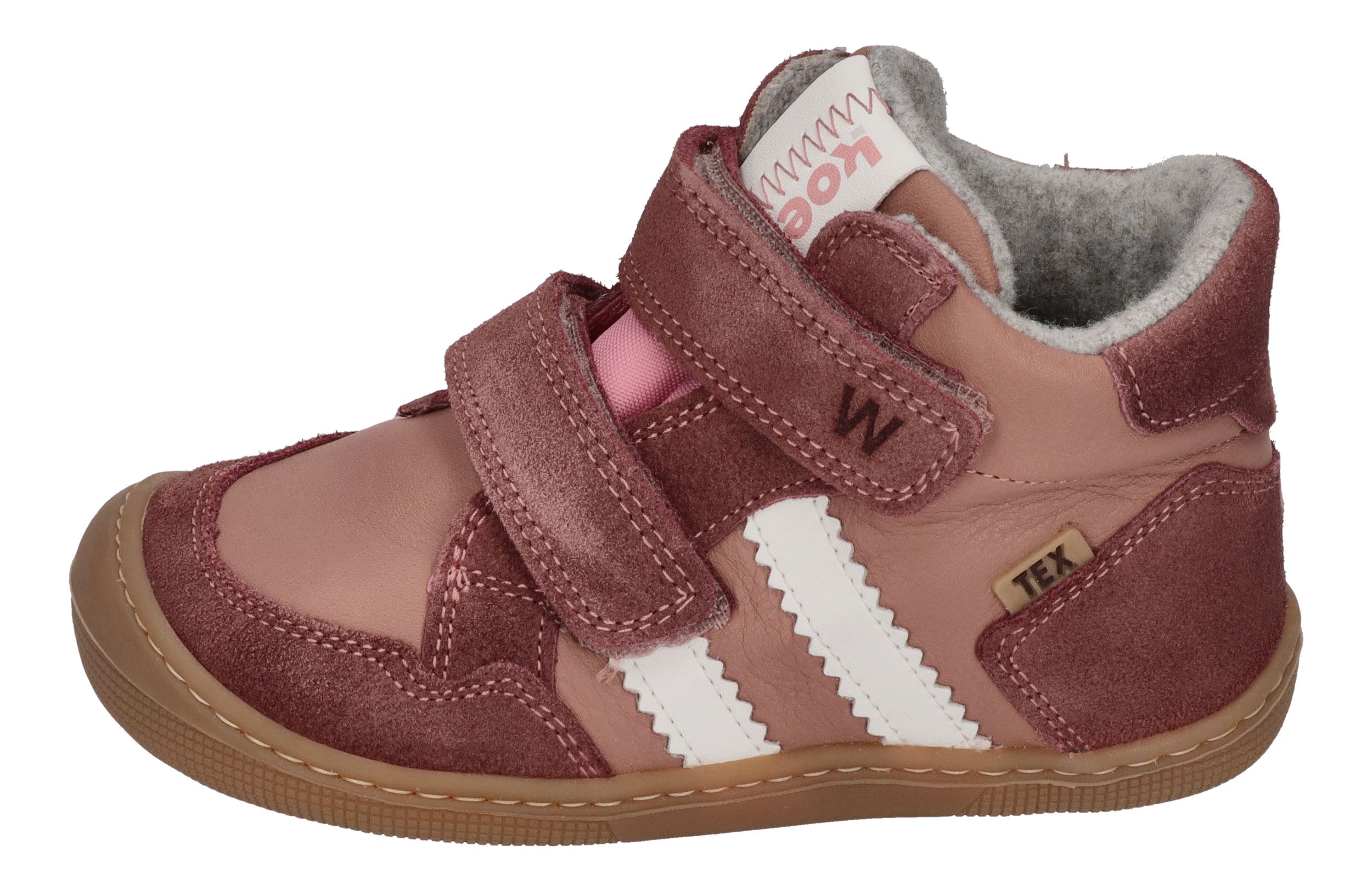 KOEL Barefoot Kinderschuhe - KURT W TEX MERINO - pink