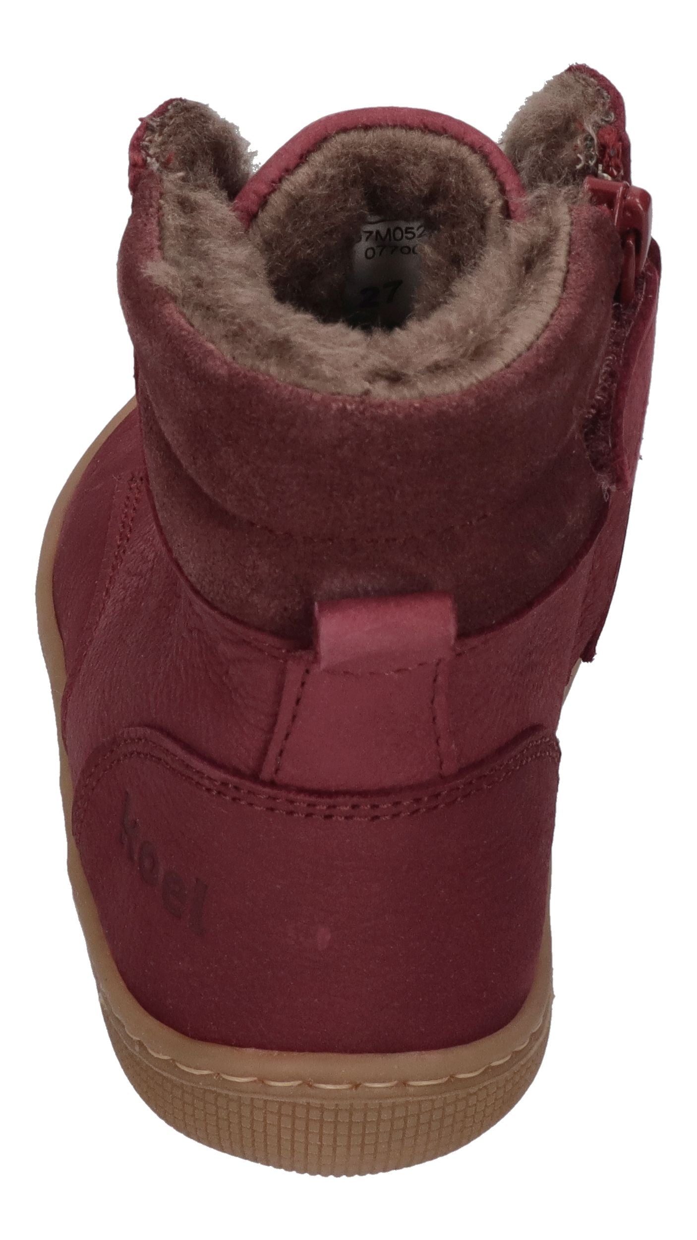 KOEL Barefoot Kinderstiefel - DARIUS WOOL - bordo