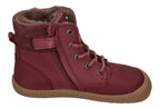 KOEL Barefoot Kinderstiefel - DARIUS WOOL - bordo