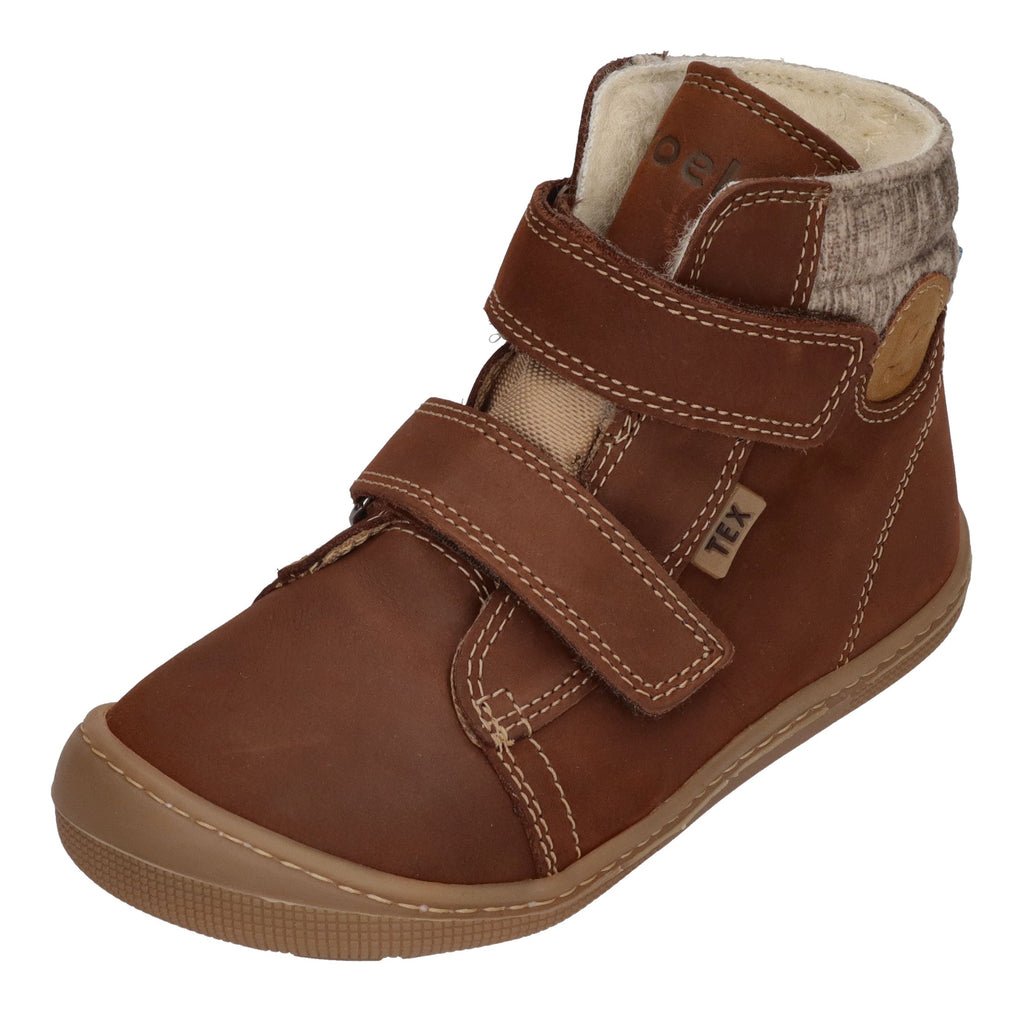 KOEL Barefoot Kinderstiefel - DEAN 2.0 WP WOOL - chocolate