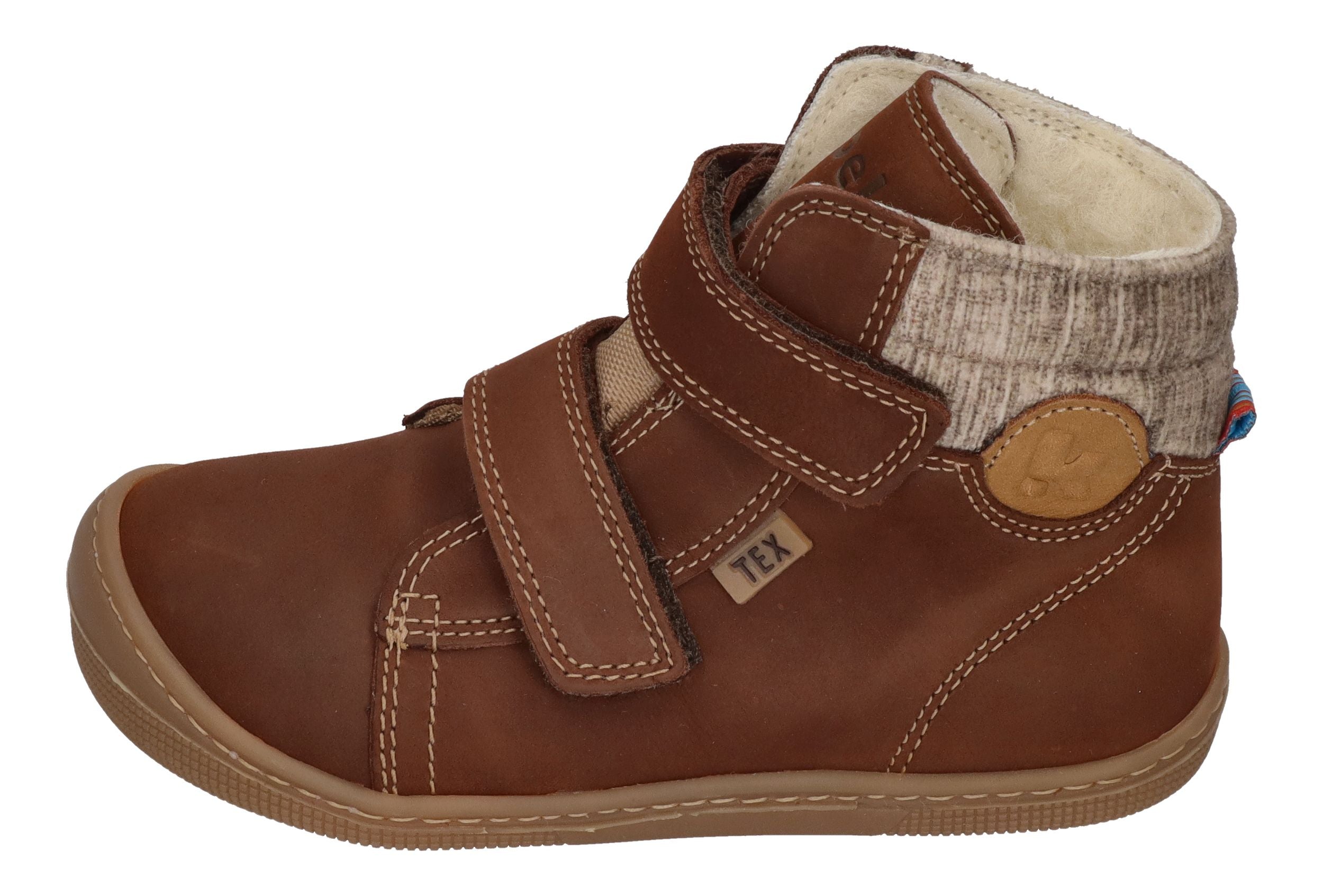 KOEL Barefoot Kinderstiefel - DEAN 2.0 WP WOOL - chocolate